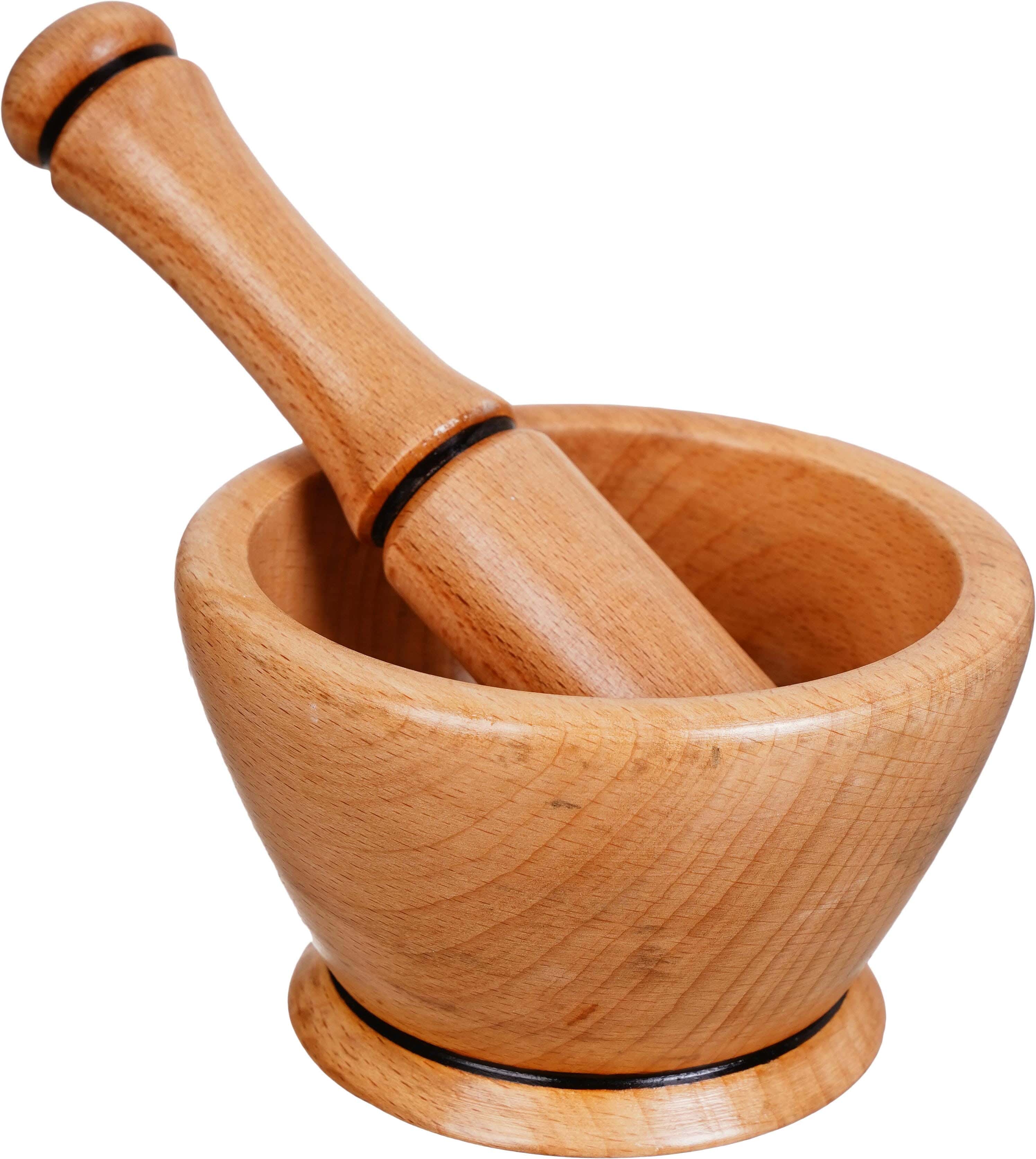 EL Saudi Beech Wood Pestle, 10×10 cm - Wooden
