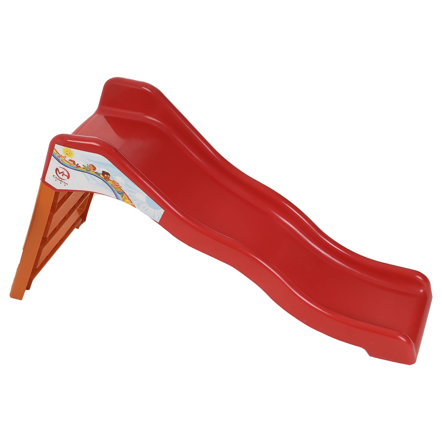Plastic Slider Game for Kids, 3 Steps - Red Orange