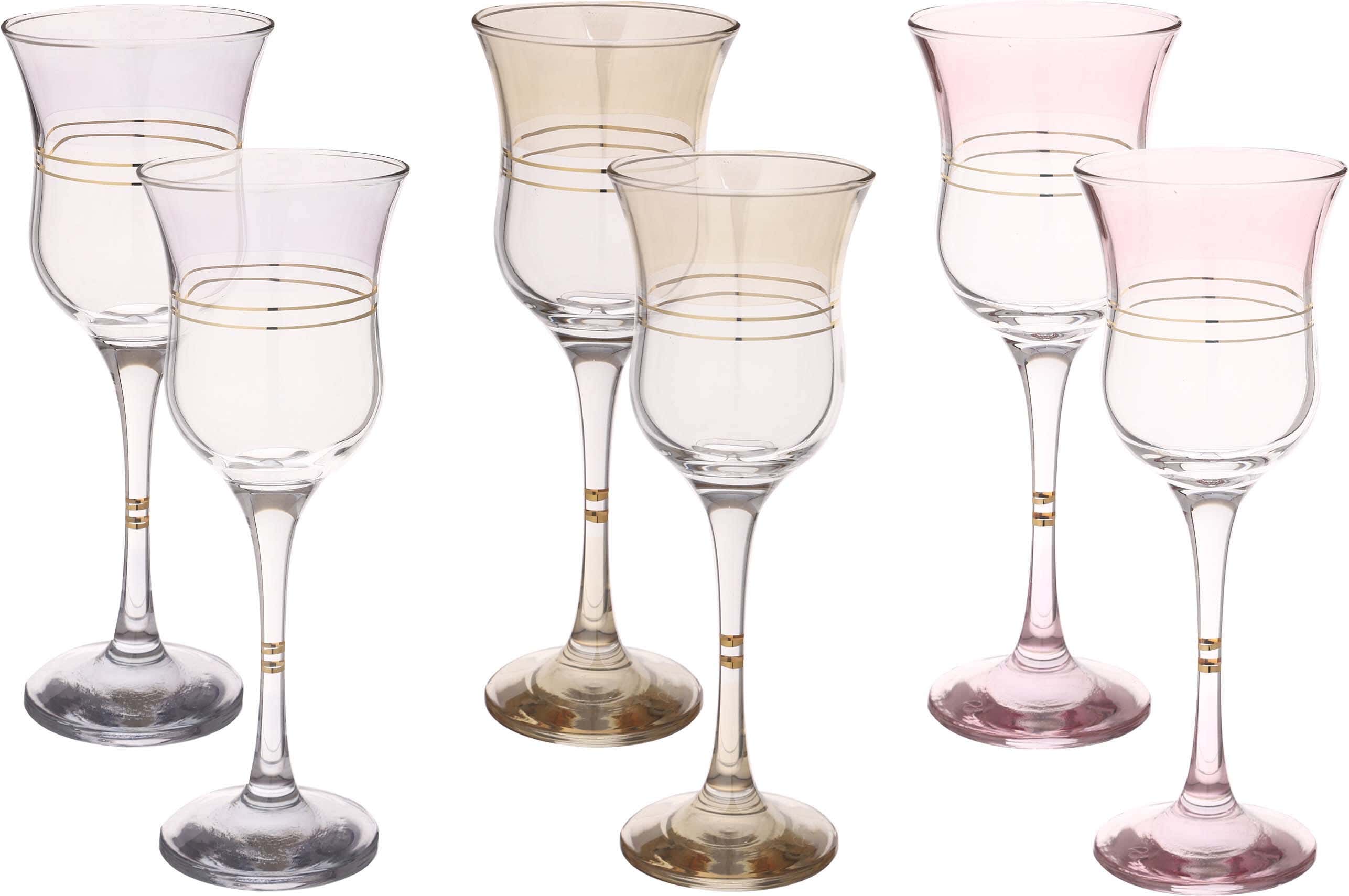 Glass Cup Set, 6 Pieces, 200 ml - Clear