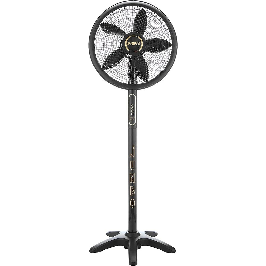 Prefix SFJ-210 Stand Fan, 21 Inch, 3 Speeds, 5 Blades - Multicolor