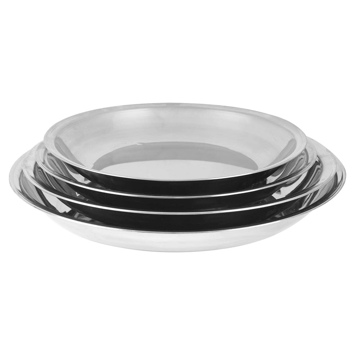 Majestic Aluminum Serving Set, 4 Pieces - Silver