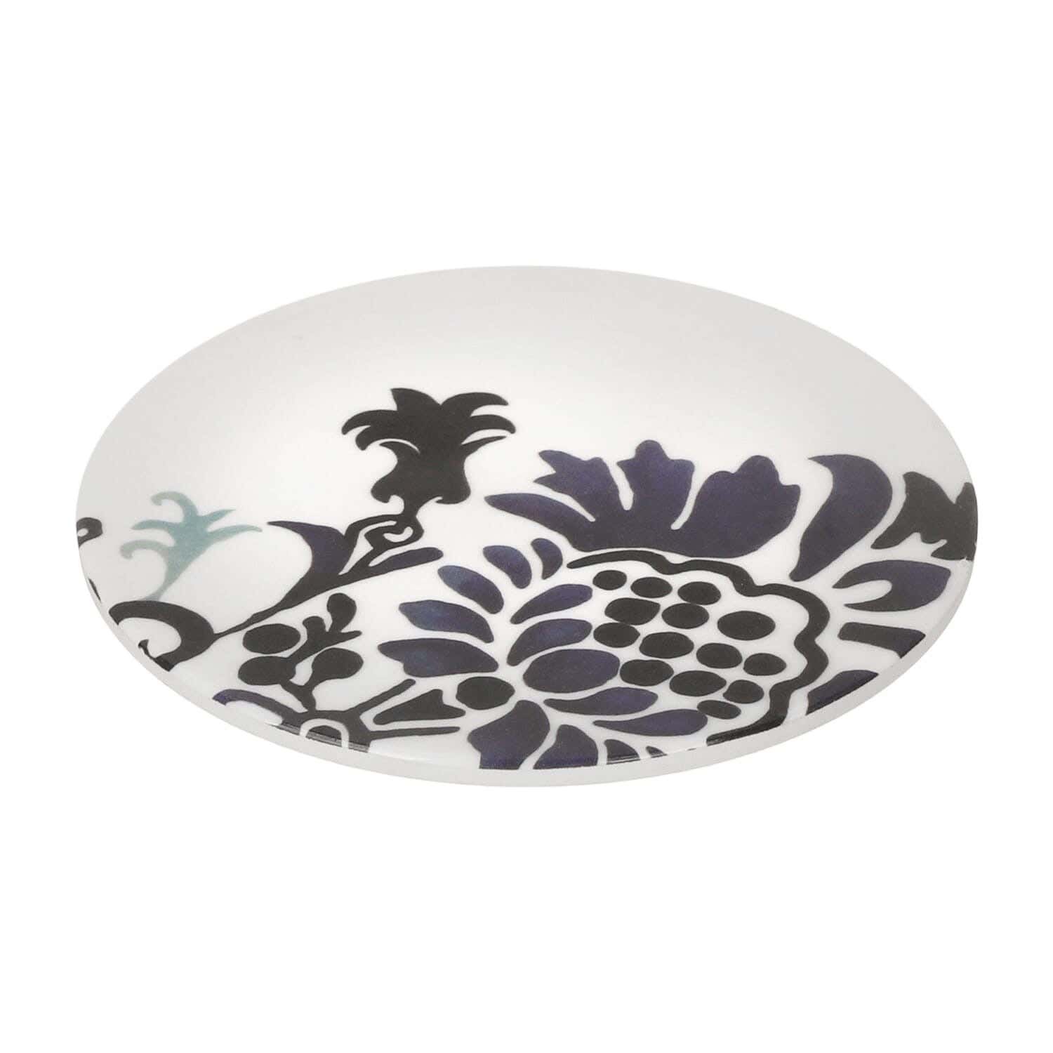 Bright Designs Melamine Coaster, 10 cm - White Navy