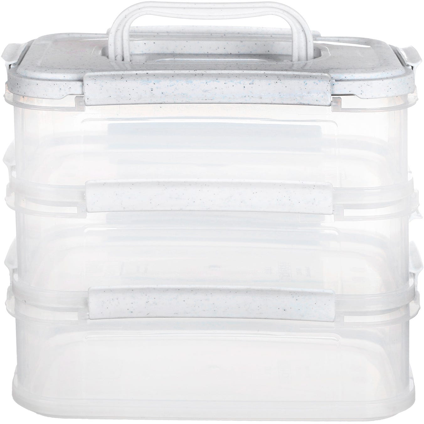 Pro Plast Food Keeper, 3 layers, 24 cm, 1 liters - White