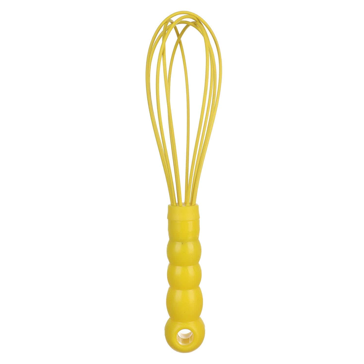 Elcheef Silicone Egg Beater With Plastic Handle, 27 cm - Yellow
