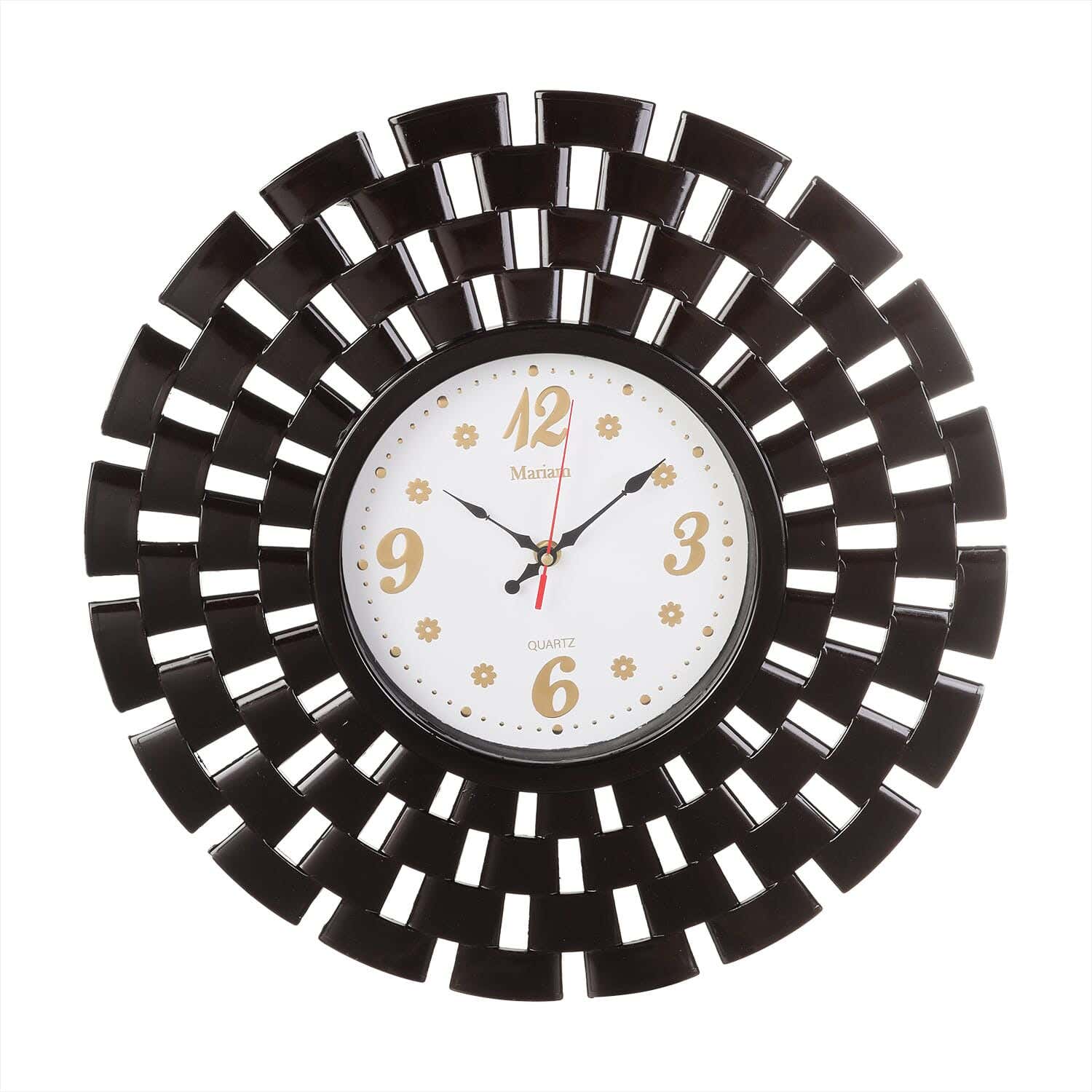 Round Wall Watch, 44 cm - Dark Brown