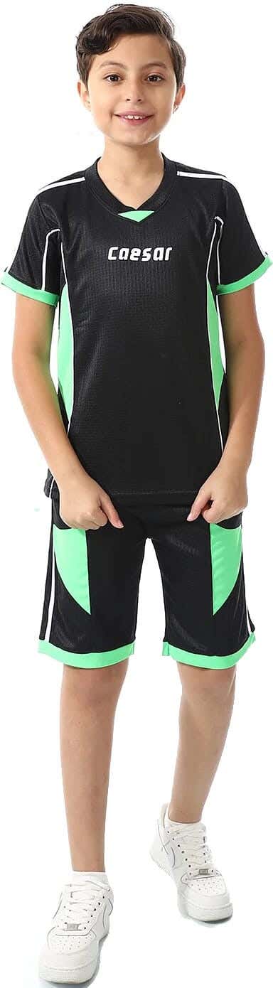 Caesar polyester Short Sleeve Sports Set For Kids, 2 Pieces