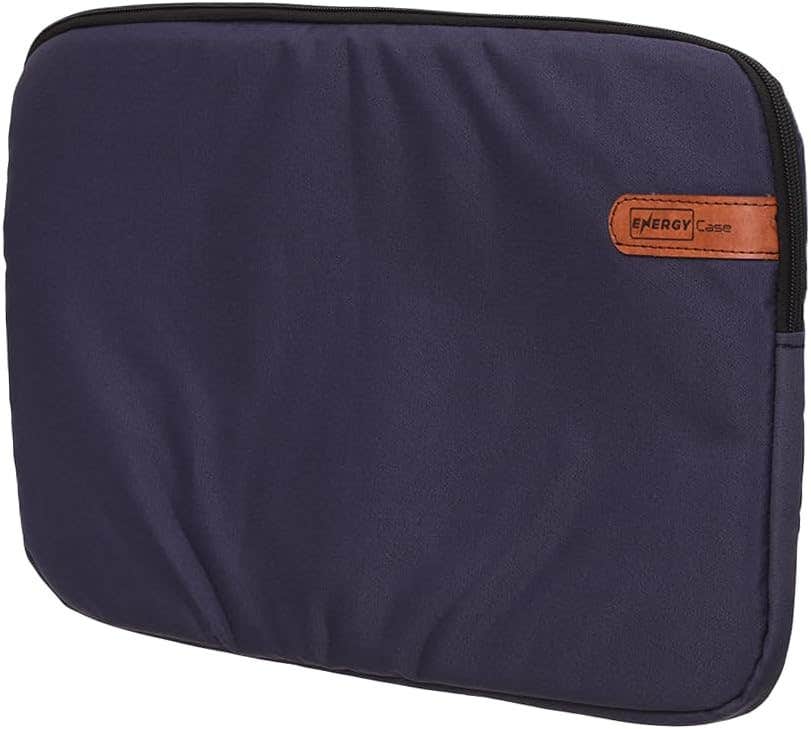 Classic Design Fabric Laptop Sleeve, 15 Inch - Dark Blue