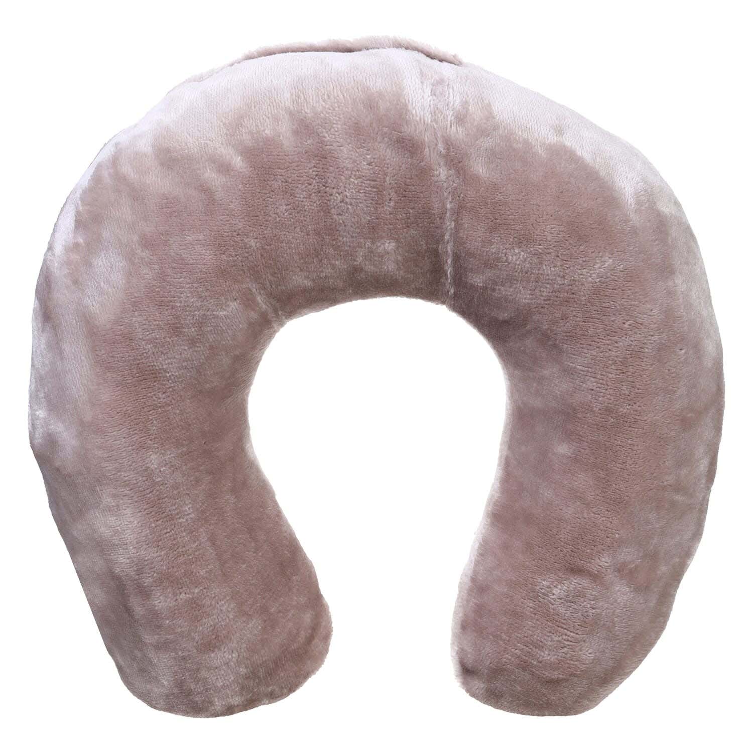 Almaamoun Fiber Neck Pillow, 30×30 cm, Approximately 200 grm - Beige