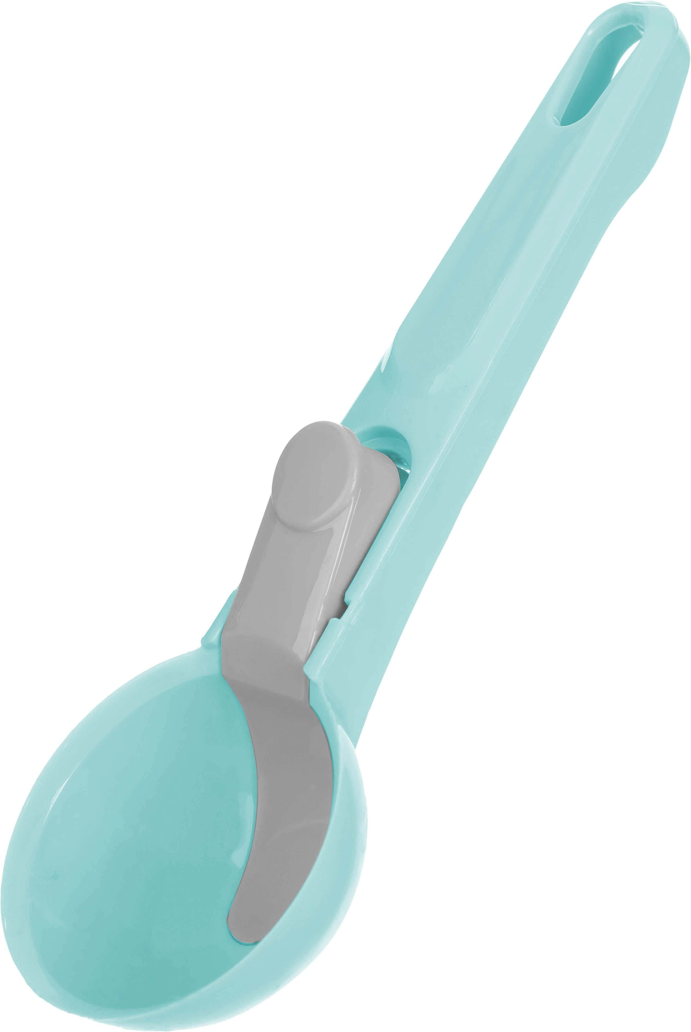 Falmer Plastic Ice Cream Scoop with Push Button, 19 cm - Light Turquoise