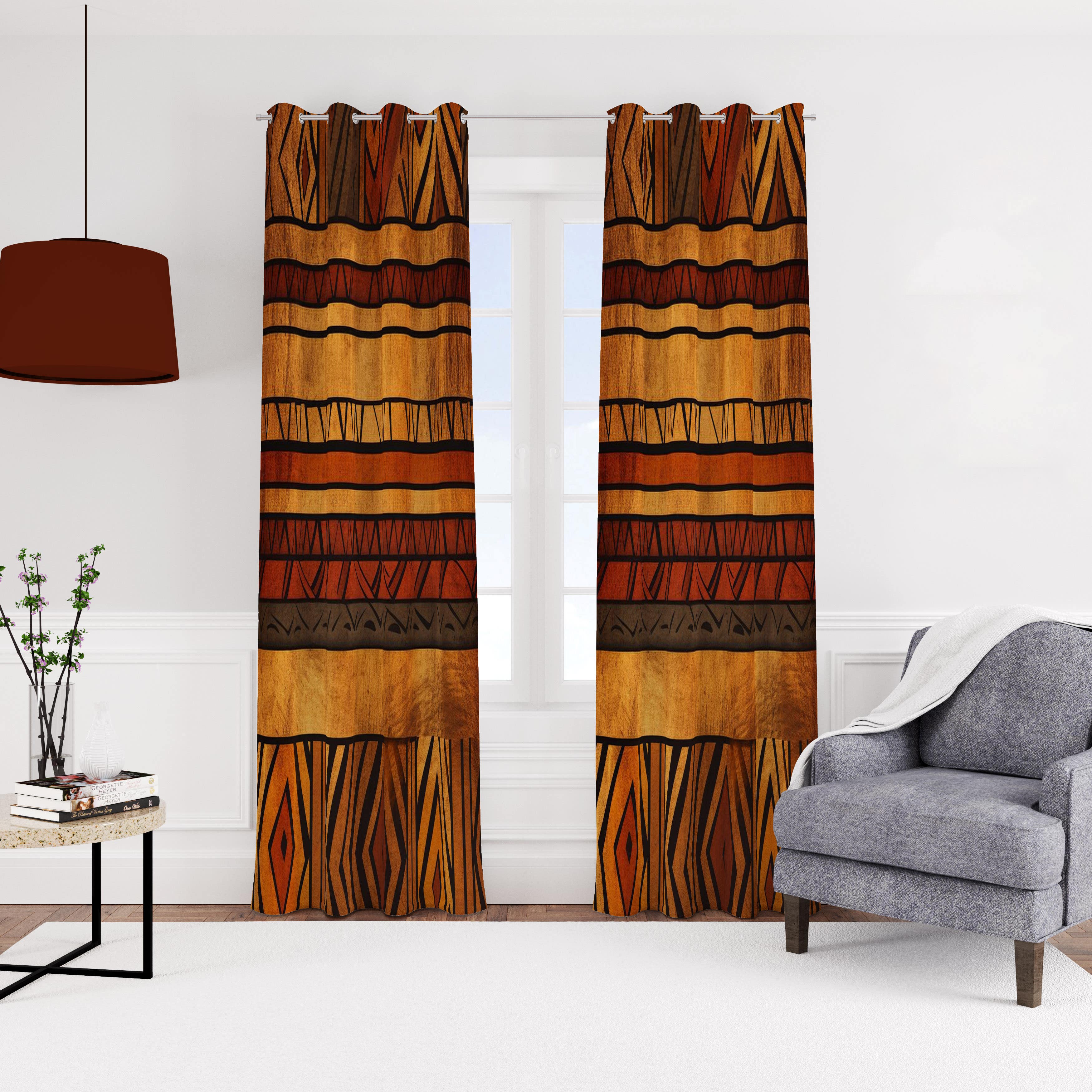 Velvet curtain with rings, 140 x 270 cm, one piece - multi-colored