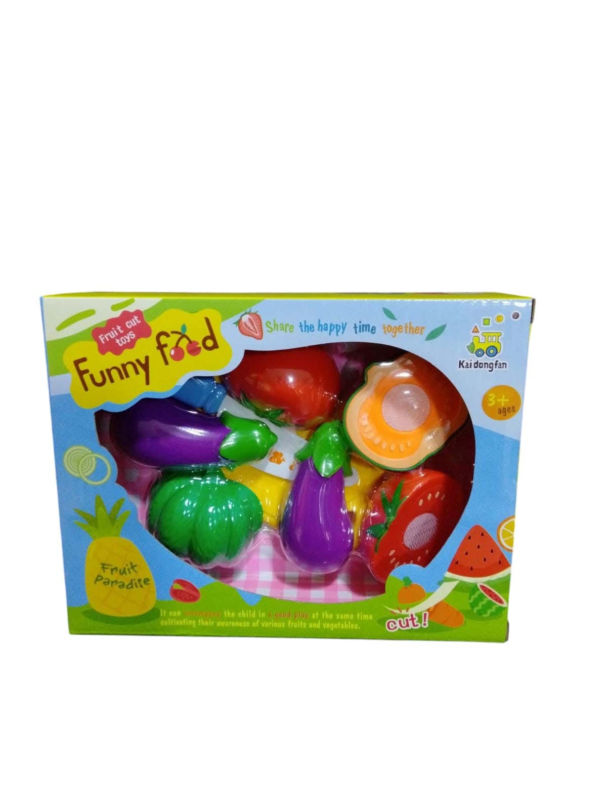 Alsafwa W19-18-2 3D Vegetables Toy for Unisex Children - Multicolor