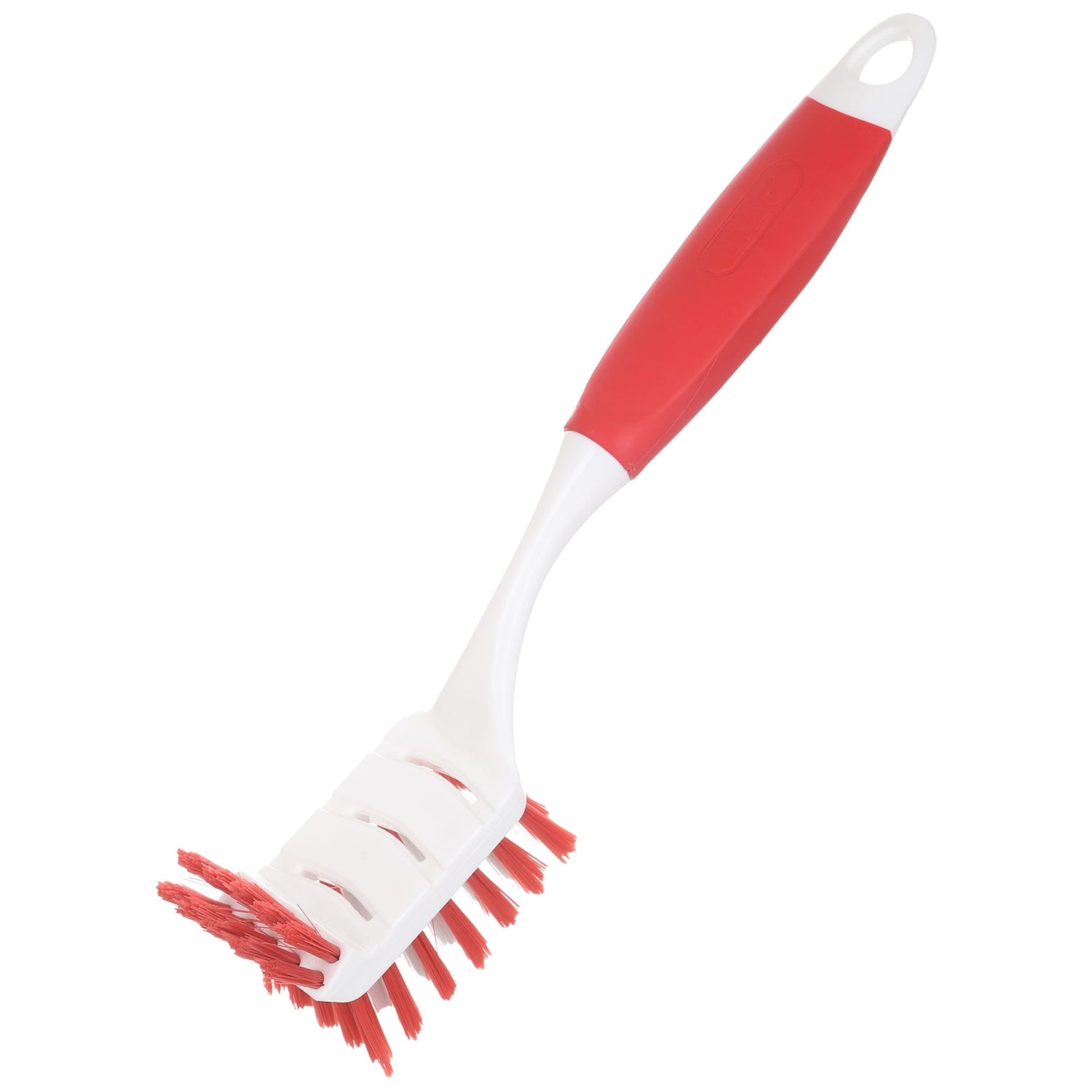Liao Plastic Dish Washing Cleaning Brush, 28 cm - Red