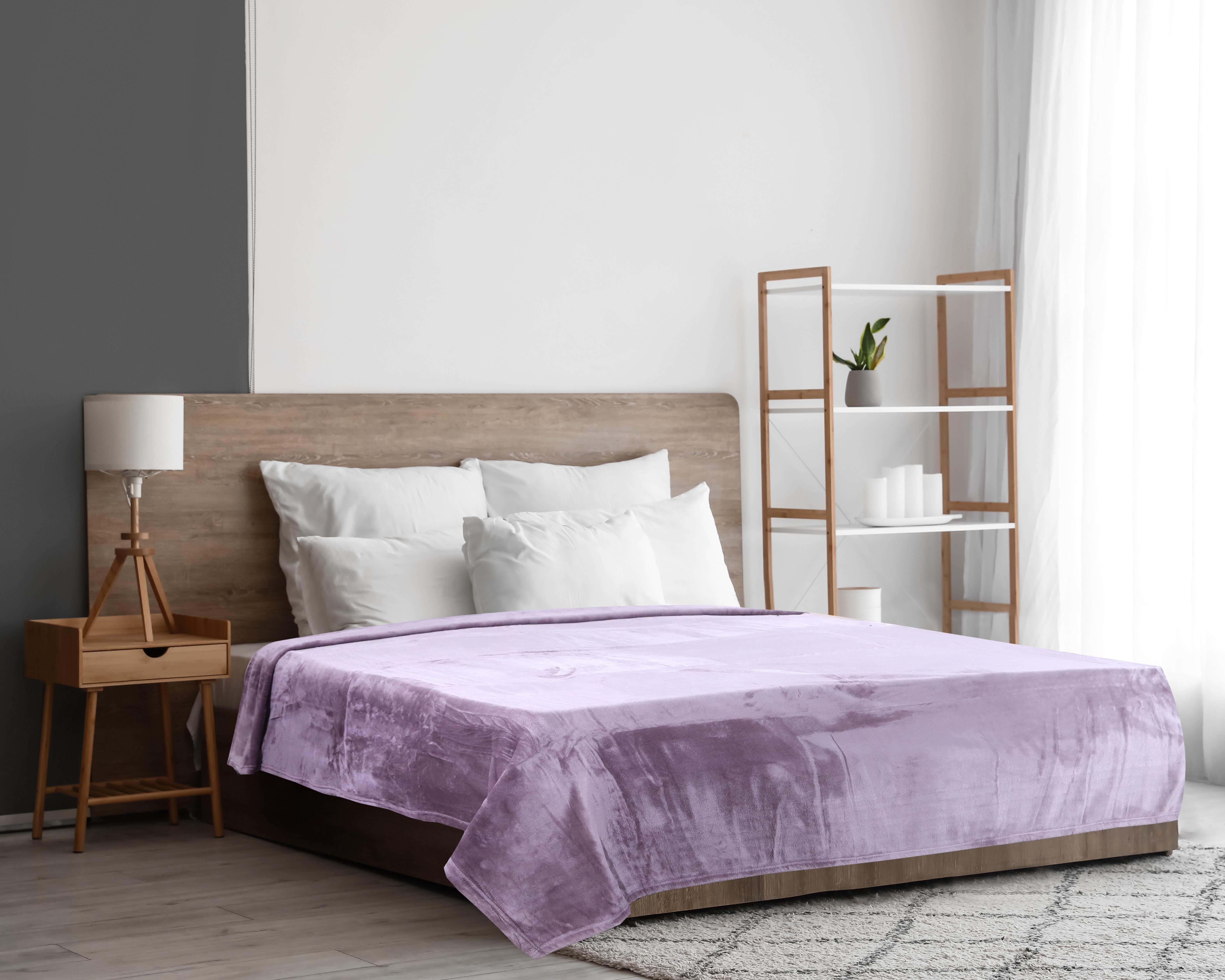 Morano Velvet Heater Blanket Cover, 200×150 cm, 1540 Grams - Mauve