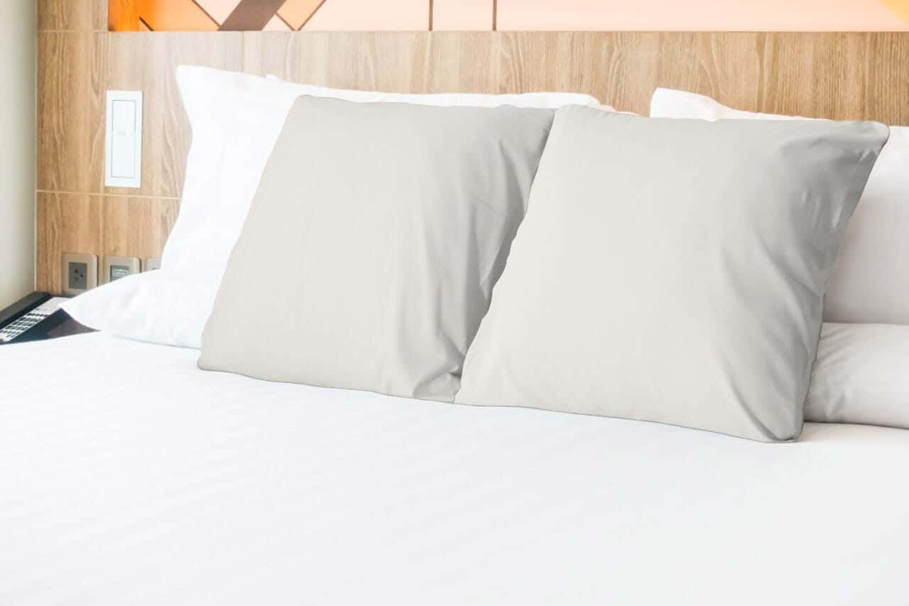 For Bed Cotton Pillowcase Set, 2 Pieces, 70×50 cm - White