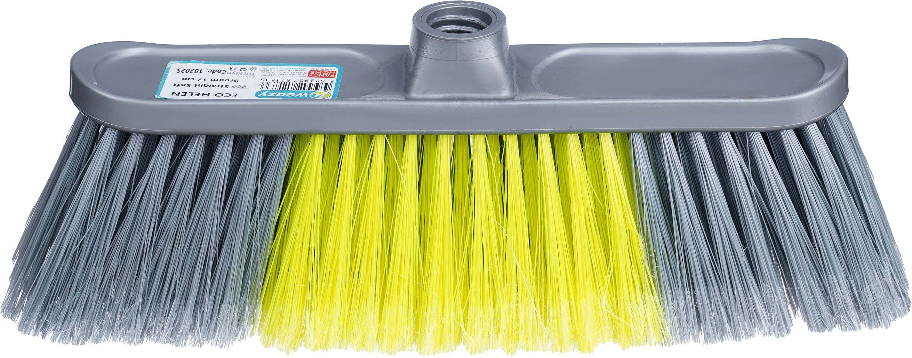 Weazy without Handle Cleaning Brush, 17 cm - Grey Yellow
