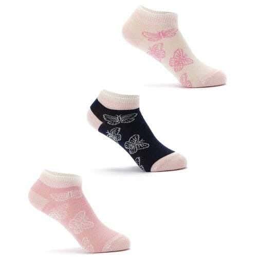 Baby Socks Set, 3 Pieces, Size 6-9 Months, Cotton - Multicolor