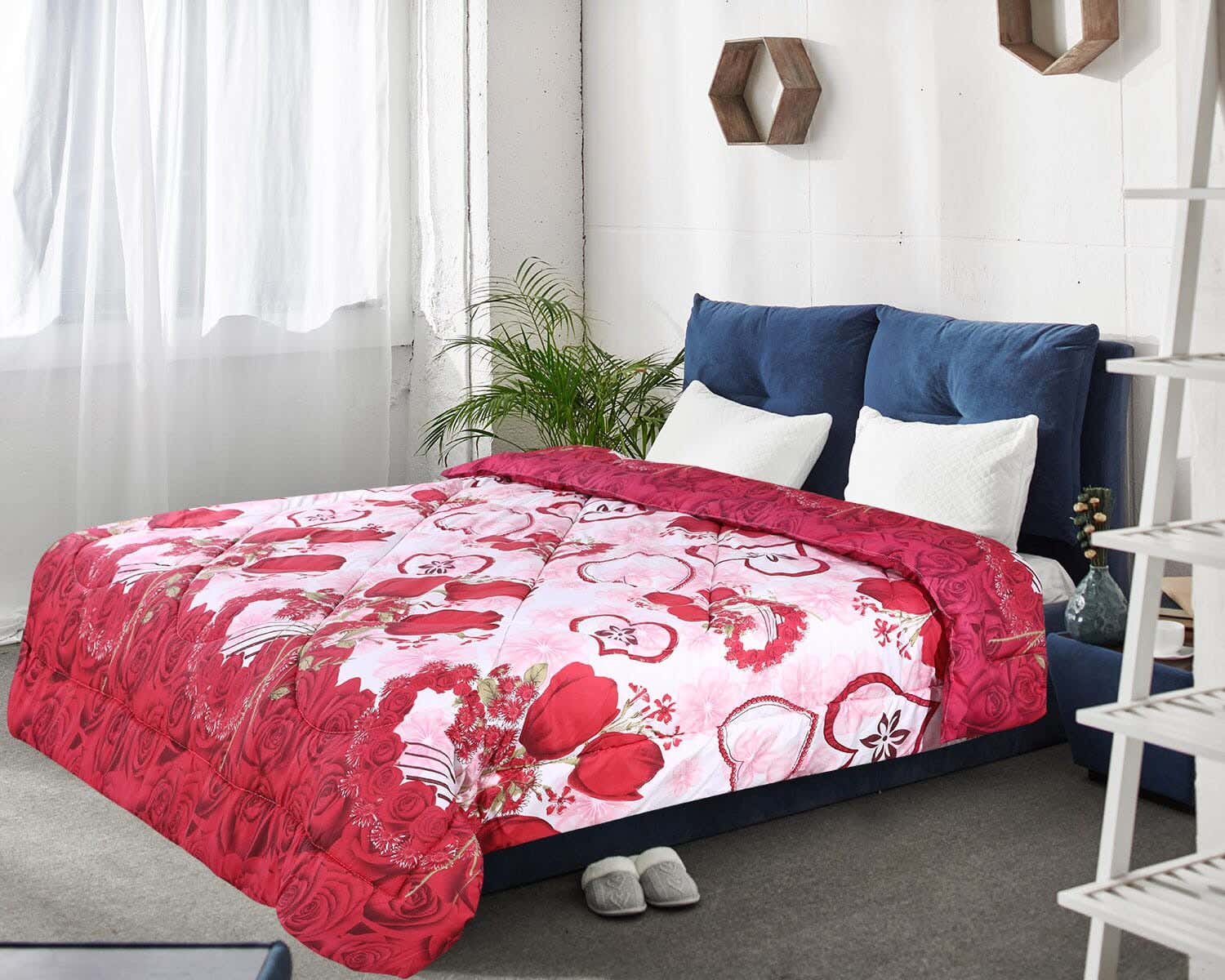 Milano Fiber Quilt, 220×230 cm - Red