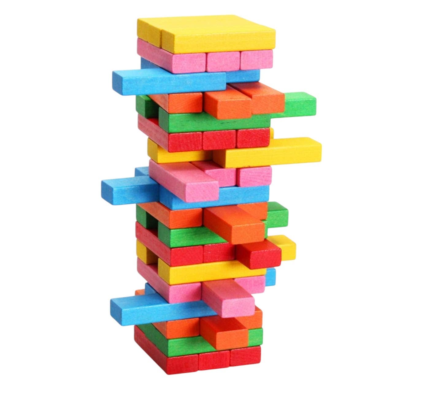 Educational Design Wooden Tower - Multicolor