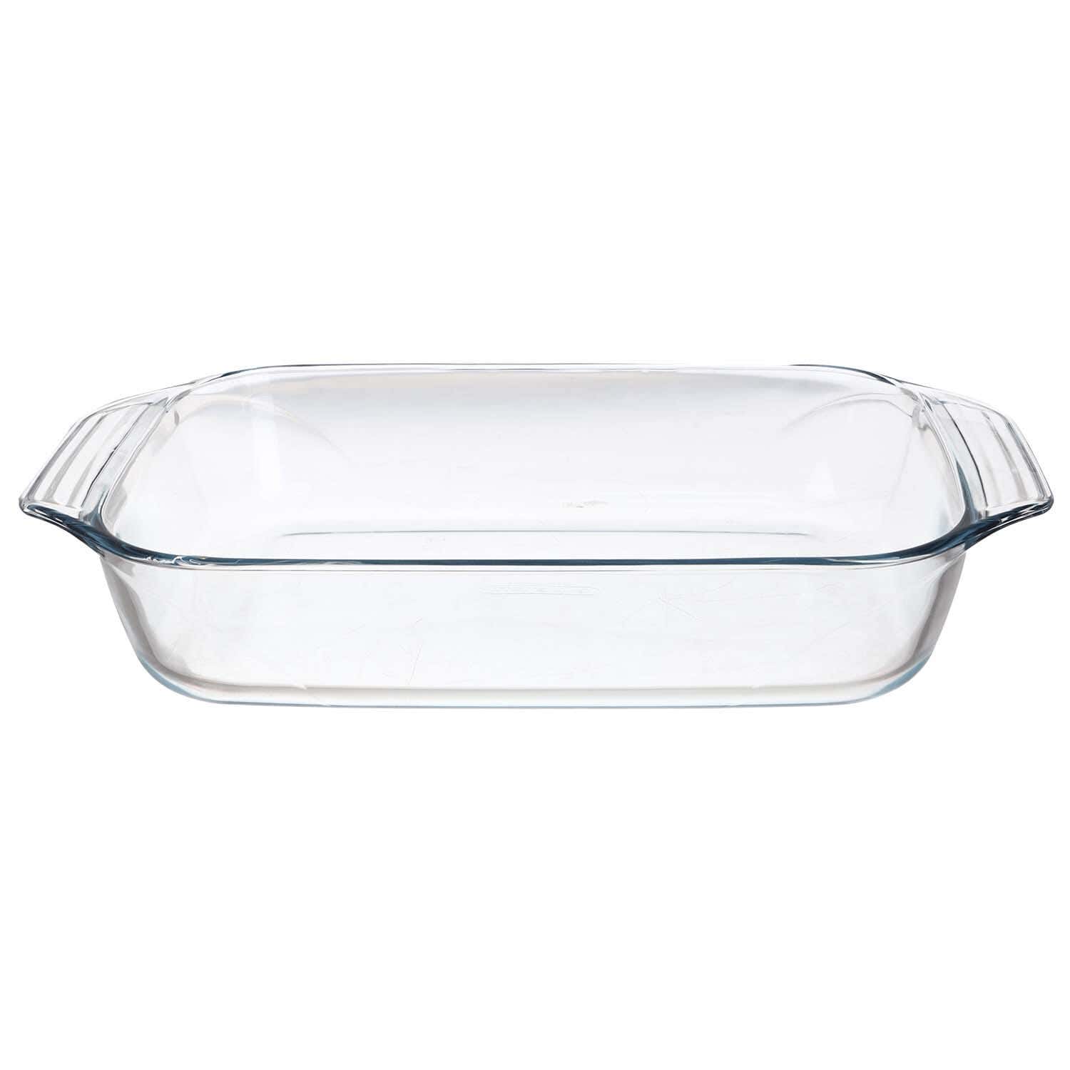 Pyrex Rectangular Thermal Glass Oven Dish, 2.9 Litres, 35×23×7 cm - Clear