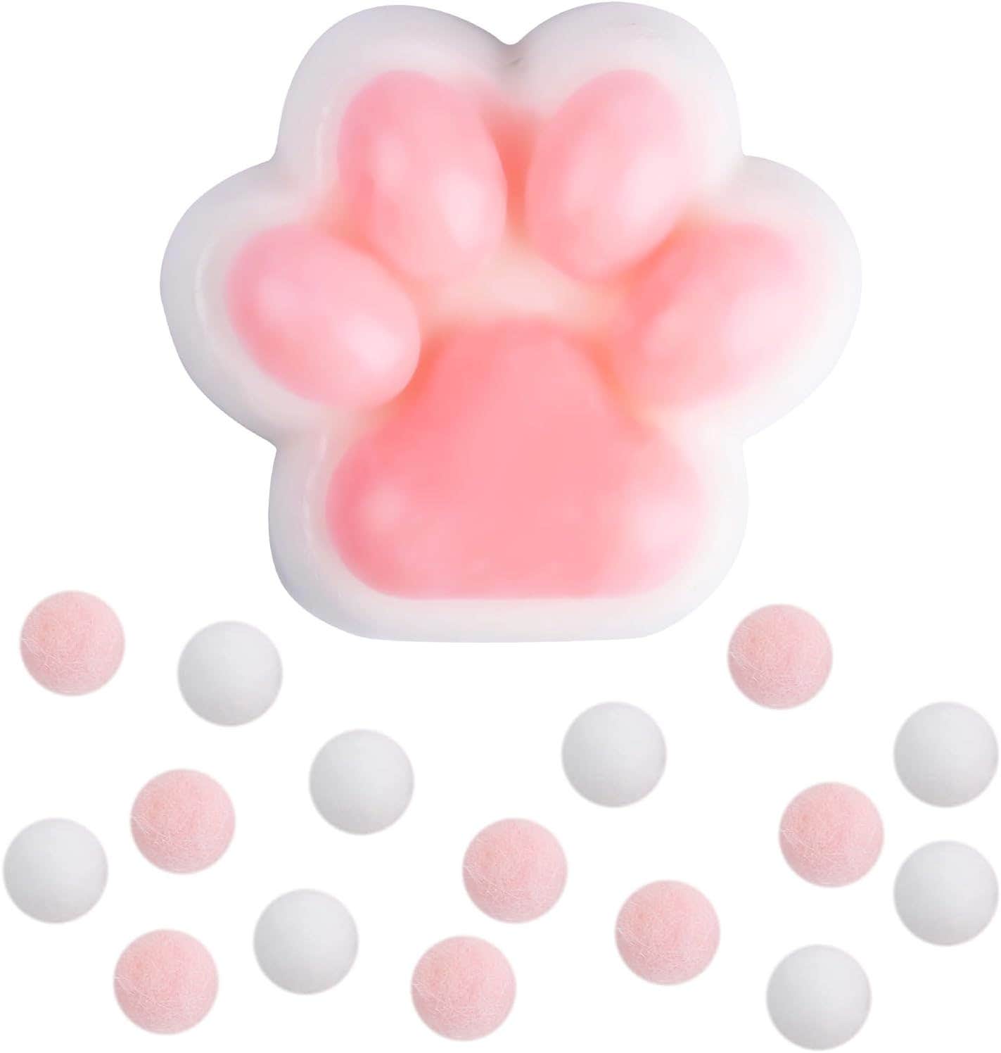 Peutier Kawaii Design Squishy Toy - Pink White