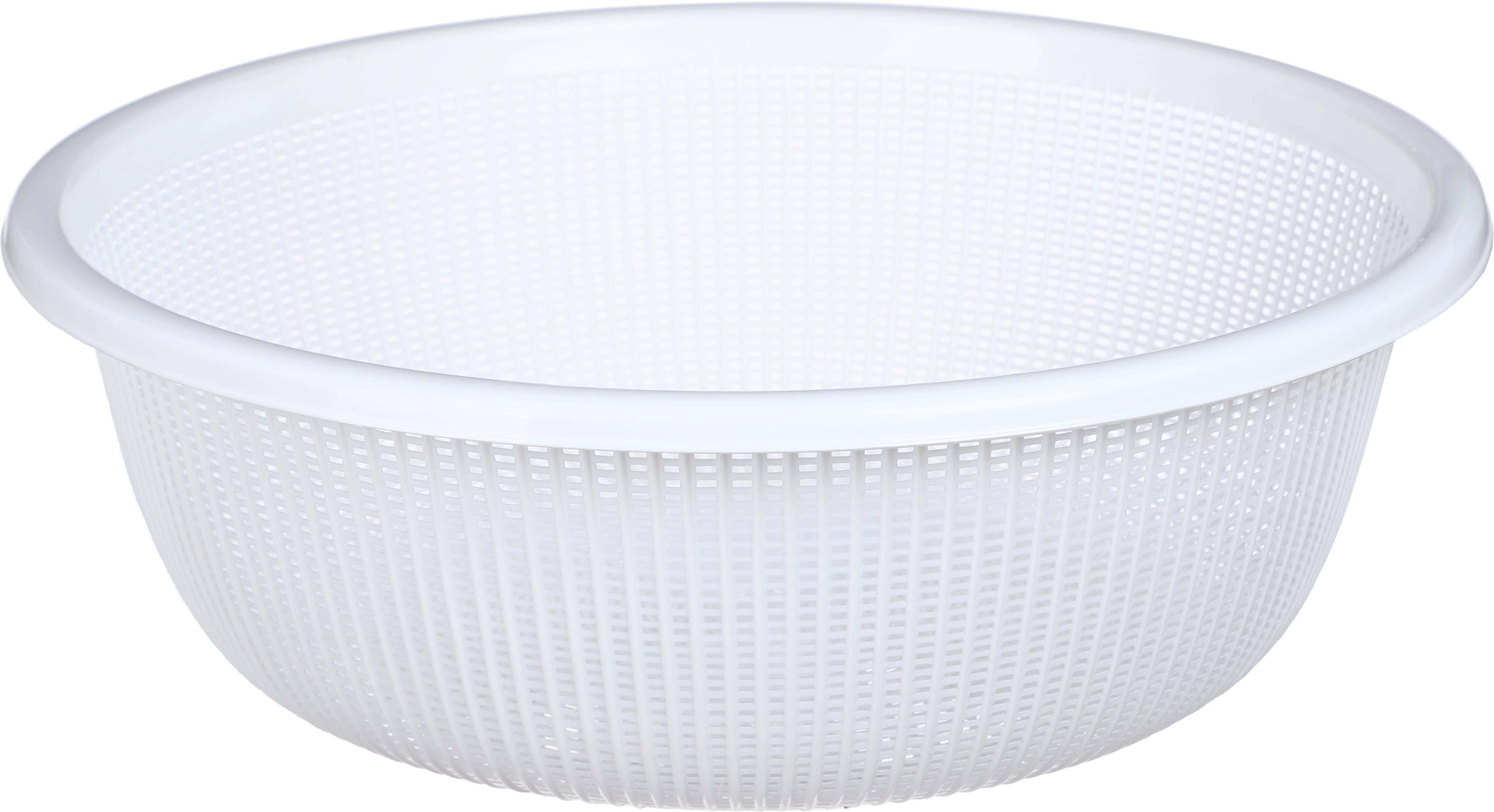 Max Plast Plastic Vegetable Strainer, 36 cm - White