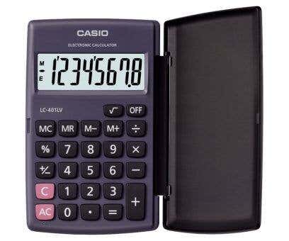 Casio LC-401LV-BK-W-DP Portable Practical Calculator - Black