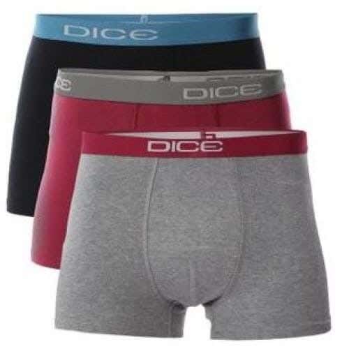 Dice Cotton Men Boxer Set, 3 Pieces - Multicolor
