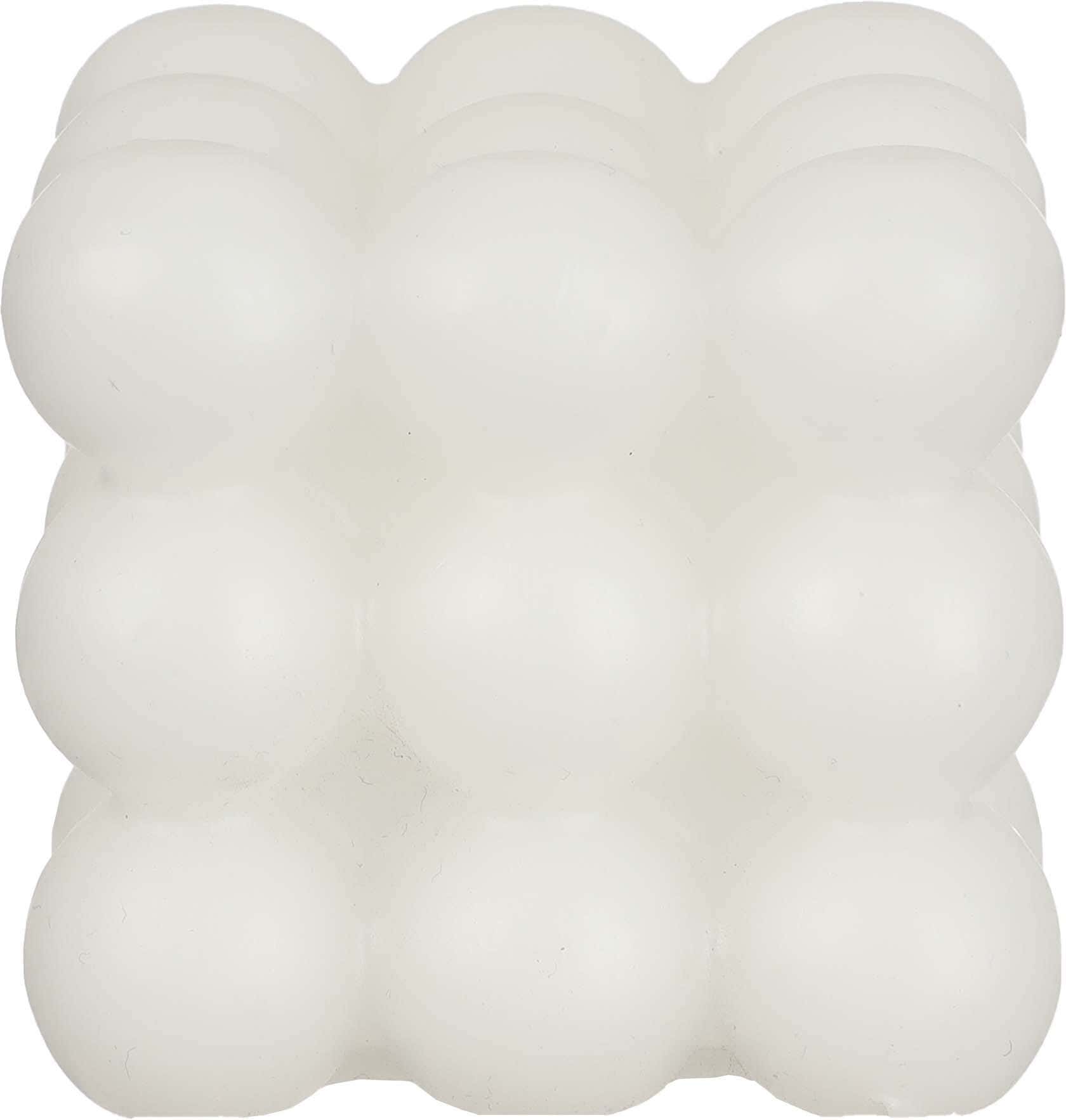 Battery Powered Plastic Candle, 5×5 cm - White