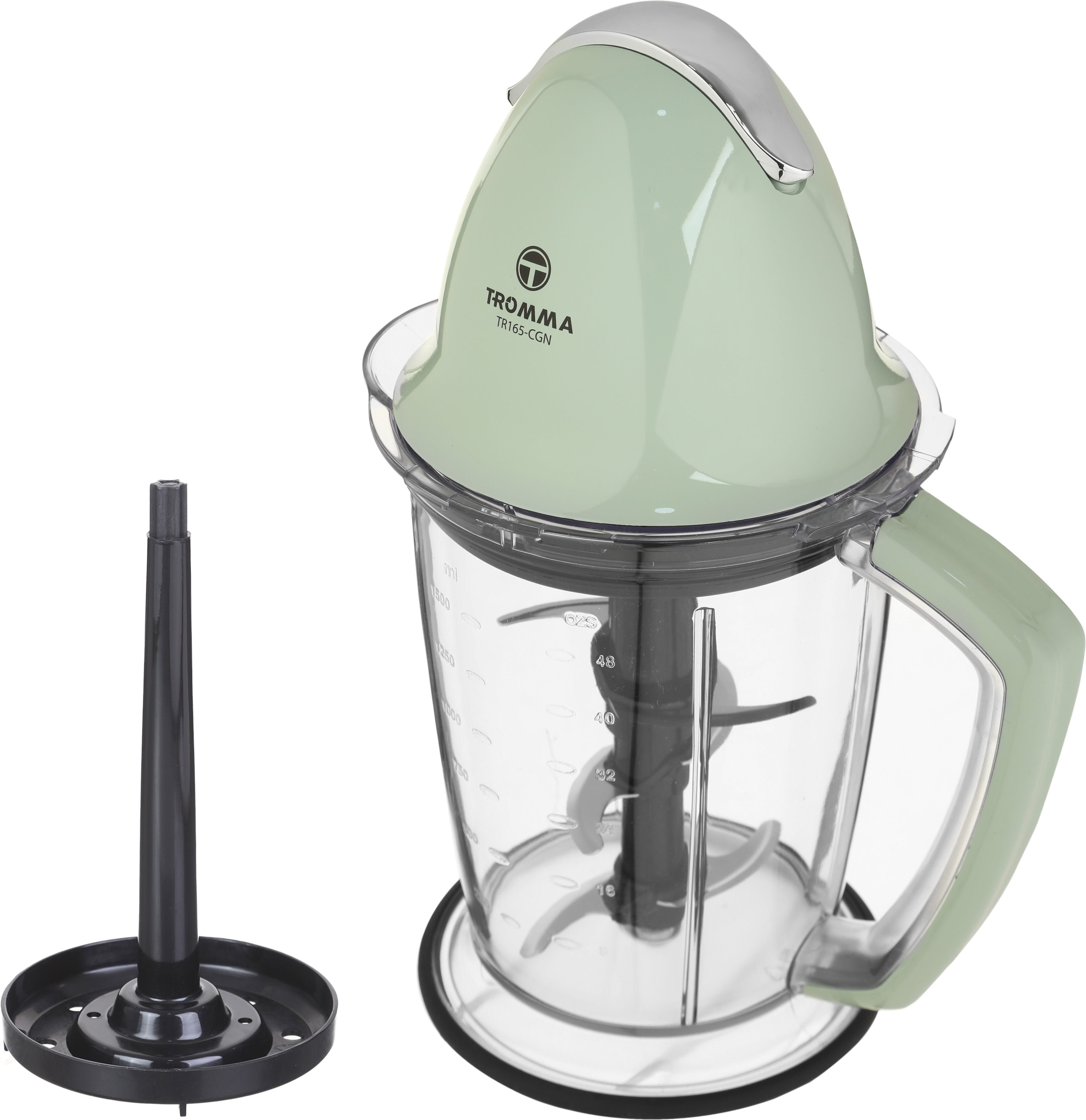 Tromma TR165-CGN Electric Meat Chopper, 700 Watt, 1.5 Liter - Light Green