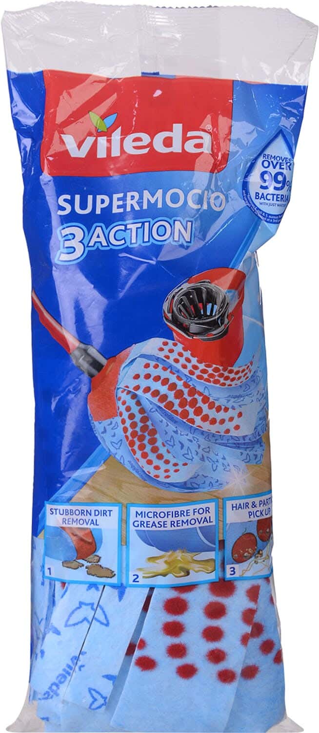 Vileda Microfiber Swab, without Handle - Light Blue