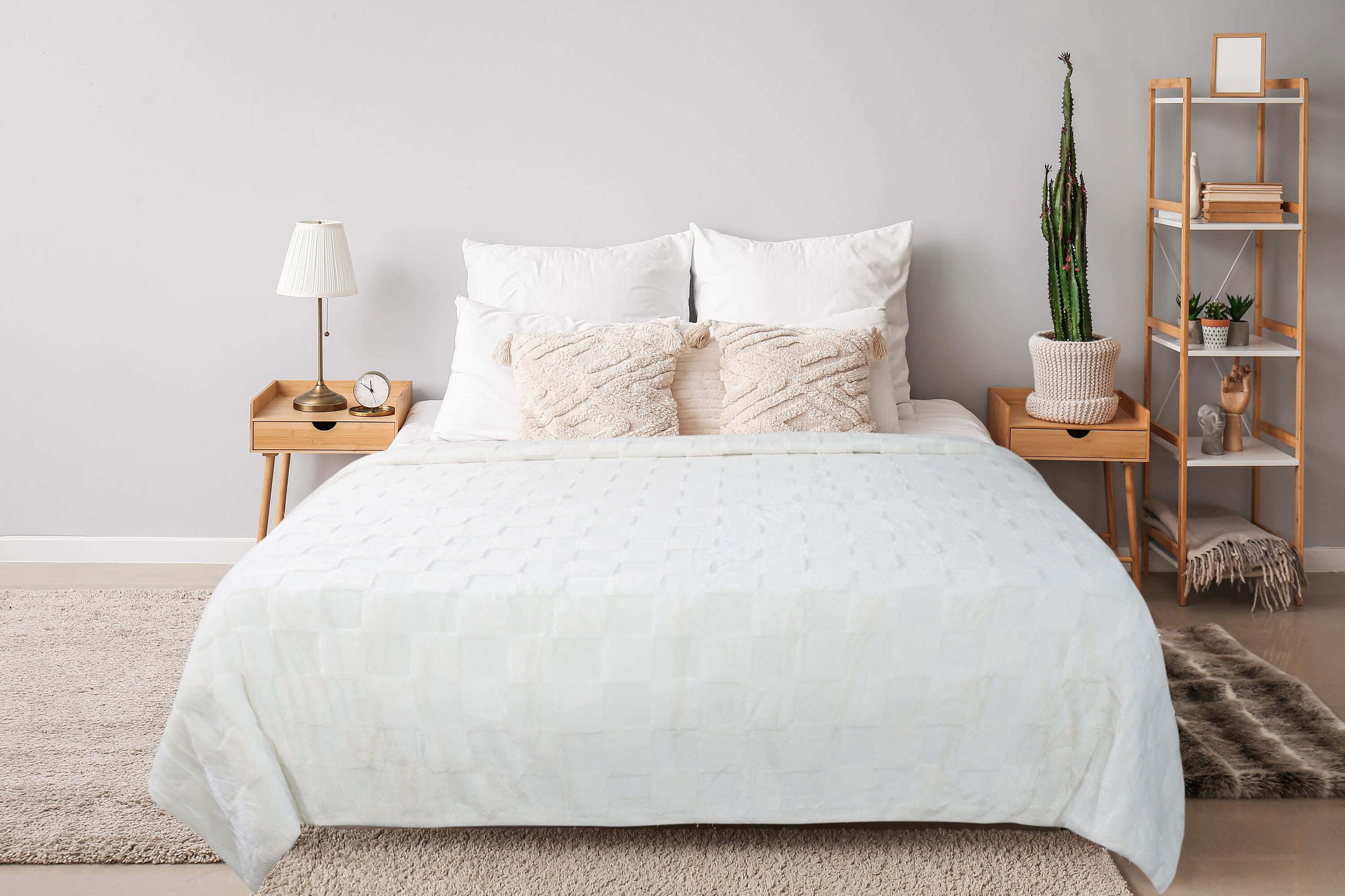Evlen Home Fur Quilt, 220×240 cm, 3850 grams - White