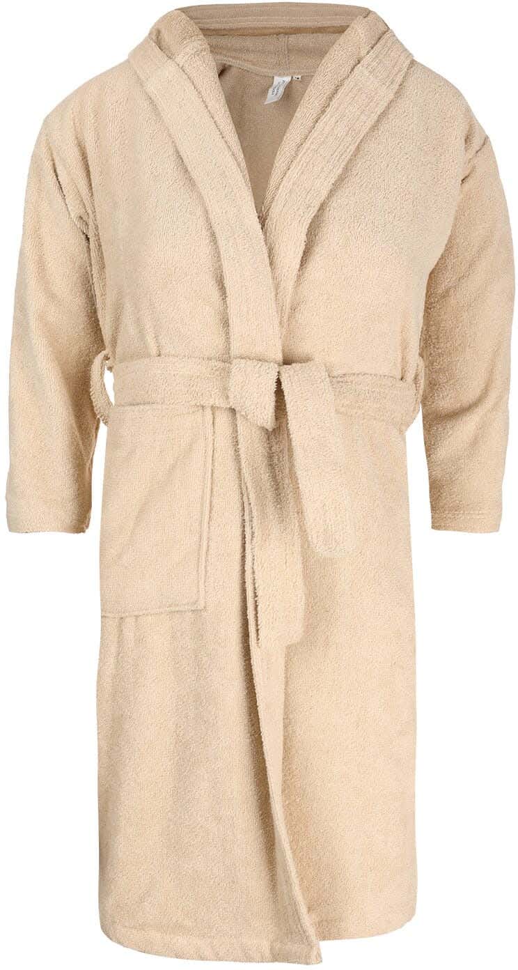 Tulip Cotton Bathrobe For Kids, Size 10, Approximately 800 grm - Beige