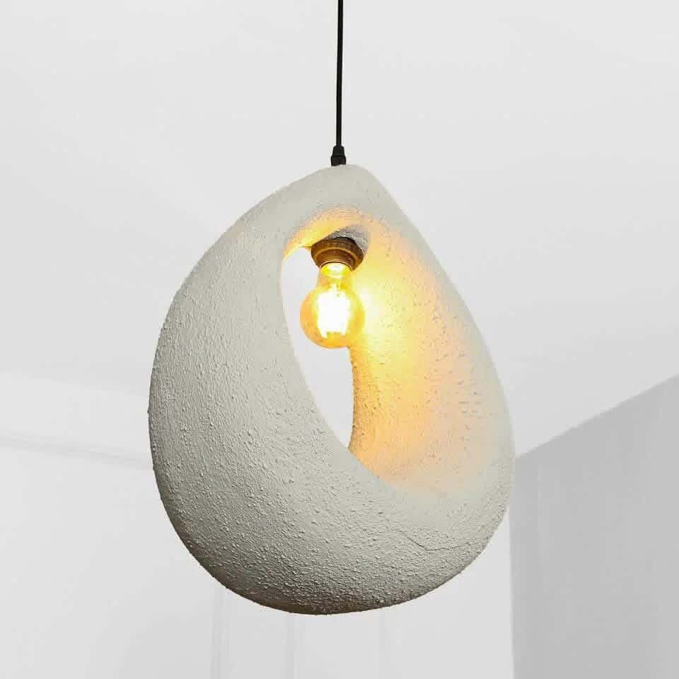 Joky Fiberglass Ceiling Chandelier, 45×60 cm - Off White