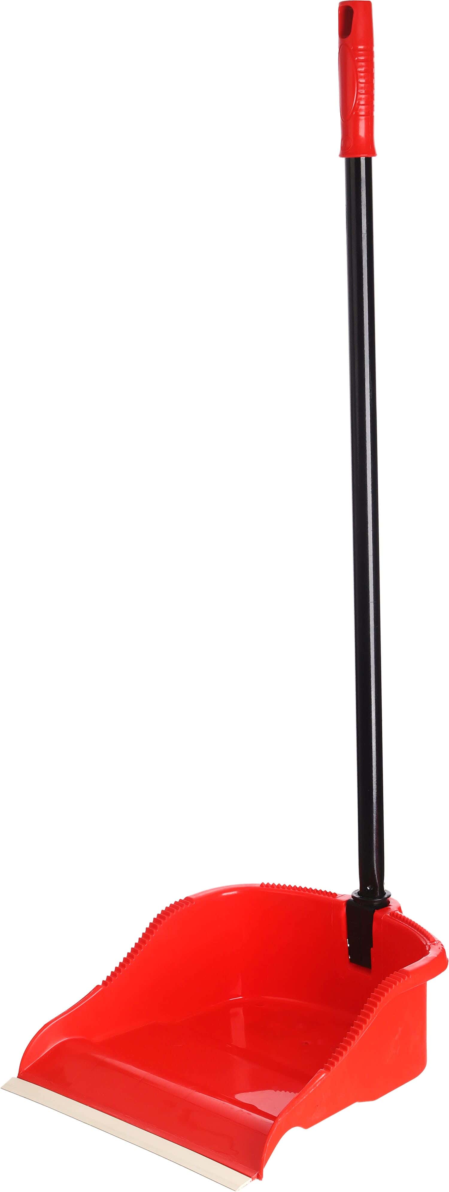 El Helal & Star Bulldozer Pro Plastic Shovel With Metal Handle, 80X25 cm - Black Red