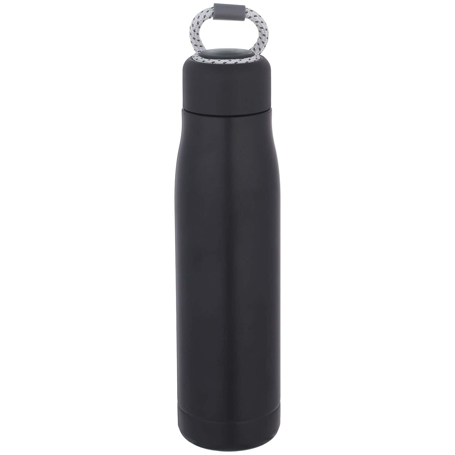 Stainless Steel Thermal Water Bottle, 550 ml - Black