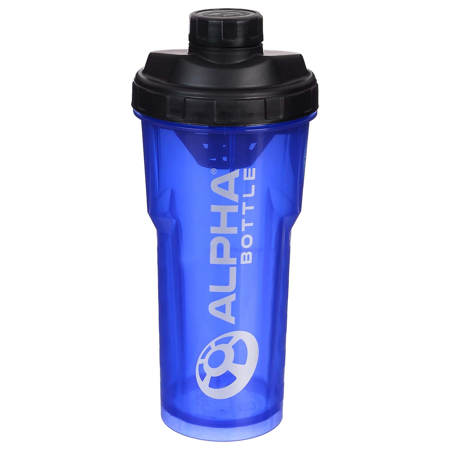 Alpha Plastic Sports Water Bottle, 750 Ml - Blue Black