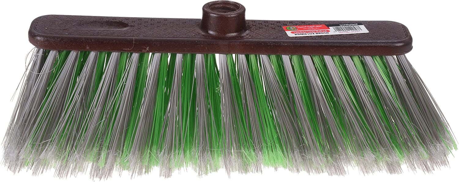 El Helal & Star Plastic Cleaning Brush, 27 cm - Green Grey