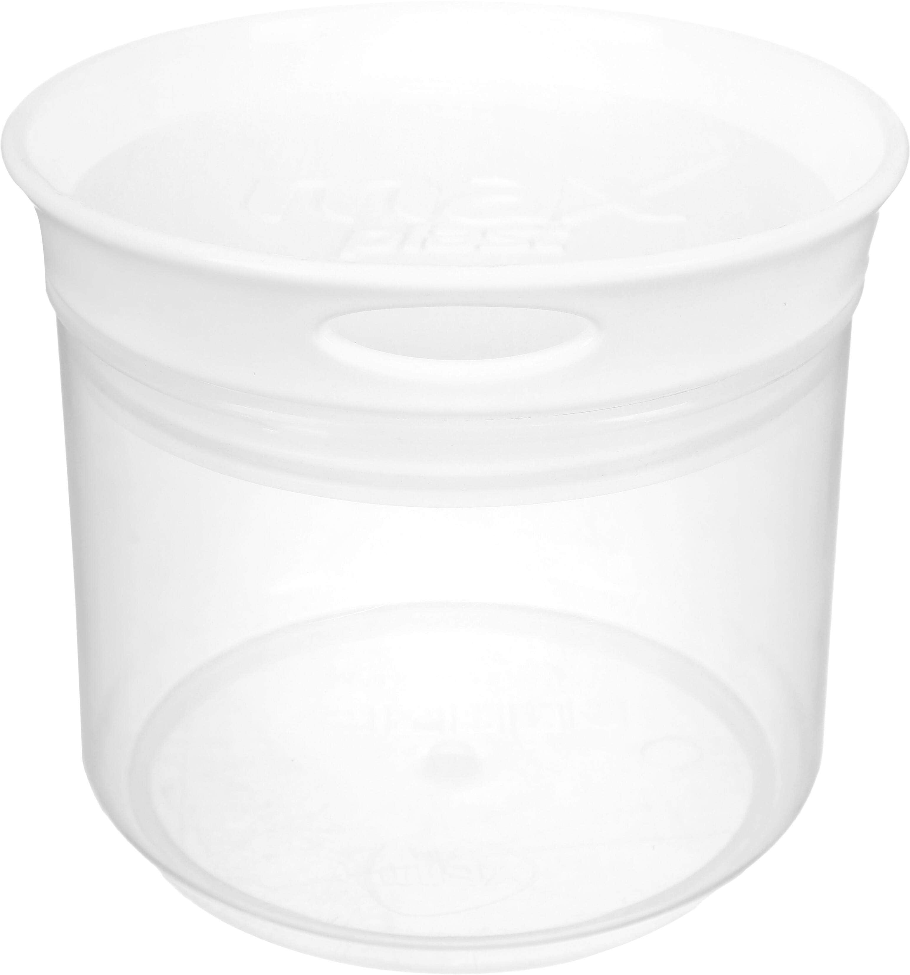 Max Plast Plastic Round Plastic Jar, 600 ml - White