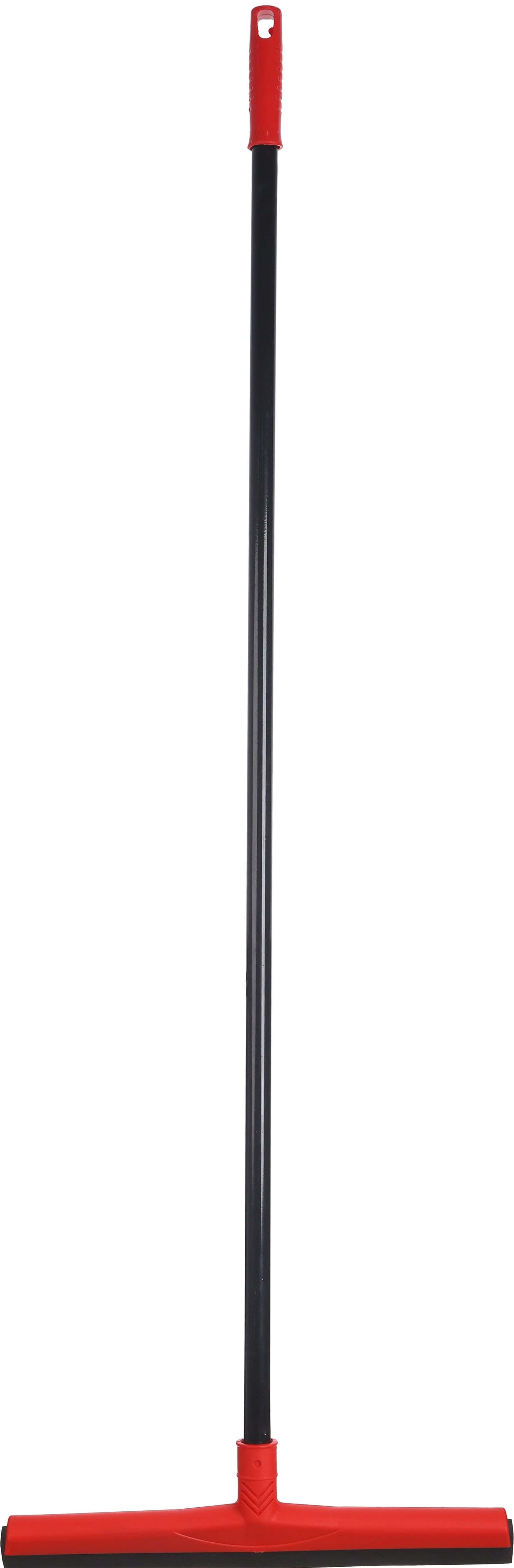 El Helal & Star Napoli Pro Plastic Floor Wiper With Metal Handle, 125×40 cm - Black Red