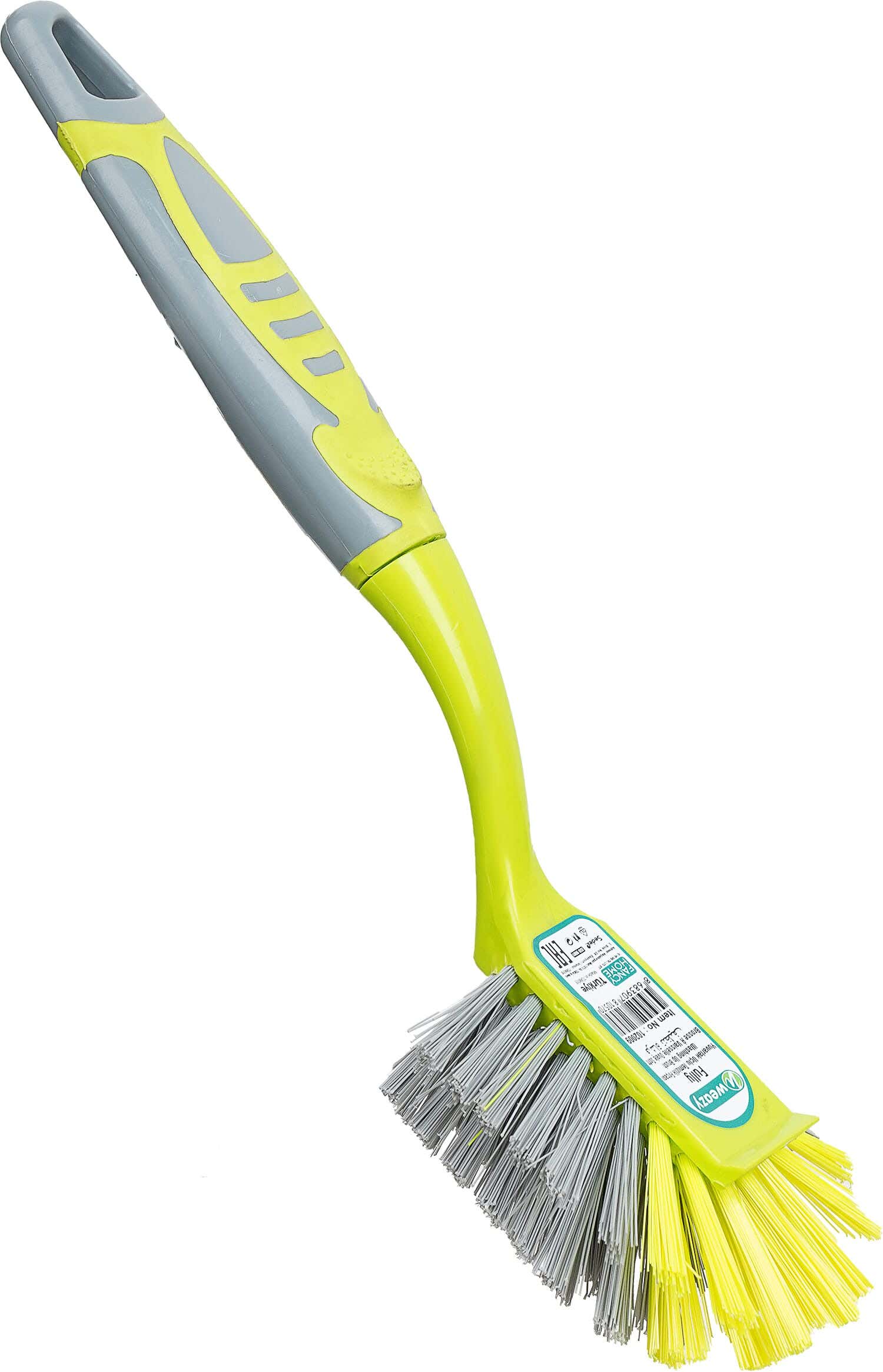 Weazy Multiuse Plastic Cleaning Brush, 9×24 cm - Grey Lemon