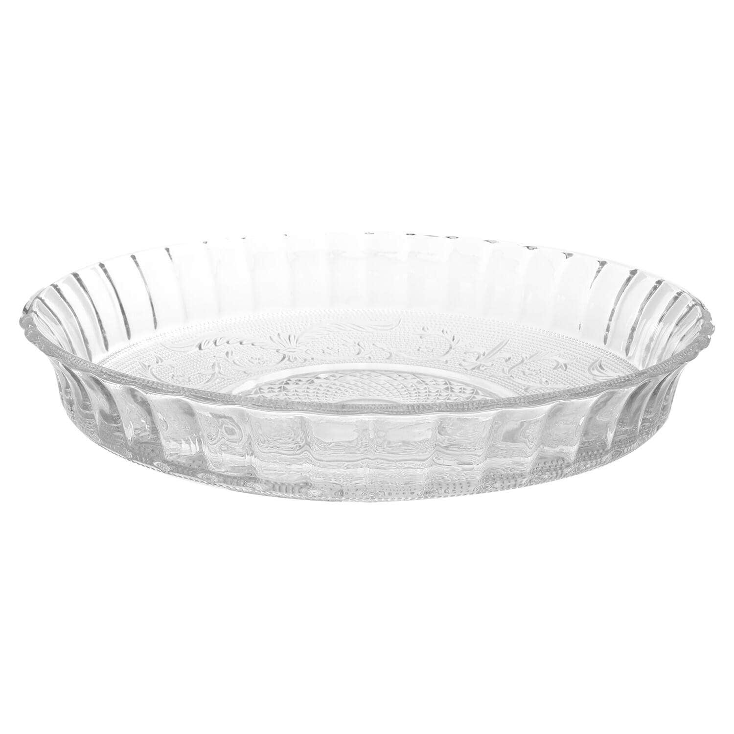True Glass Fruit Plate, 30 cm - Clear