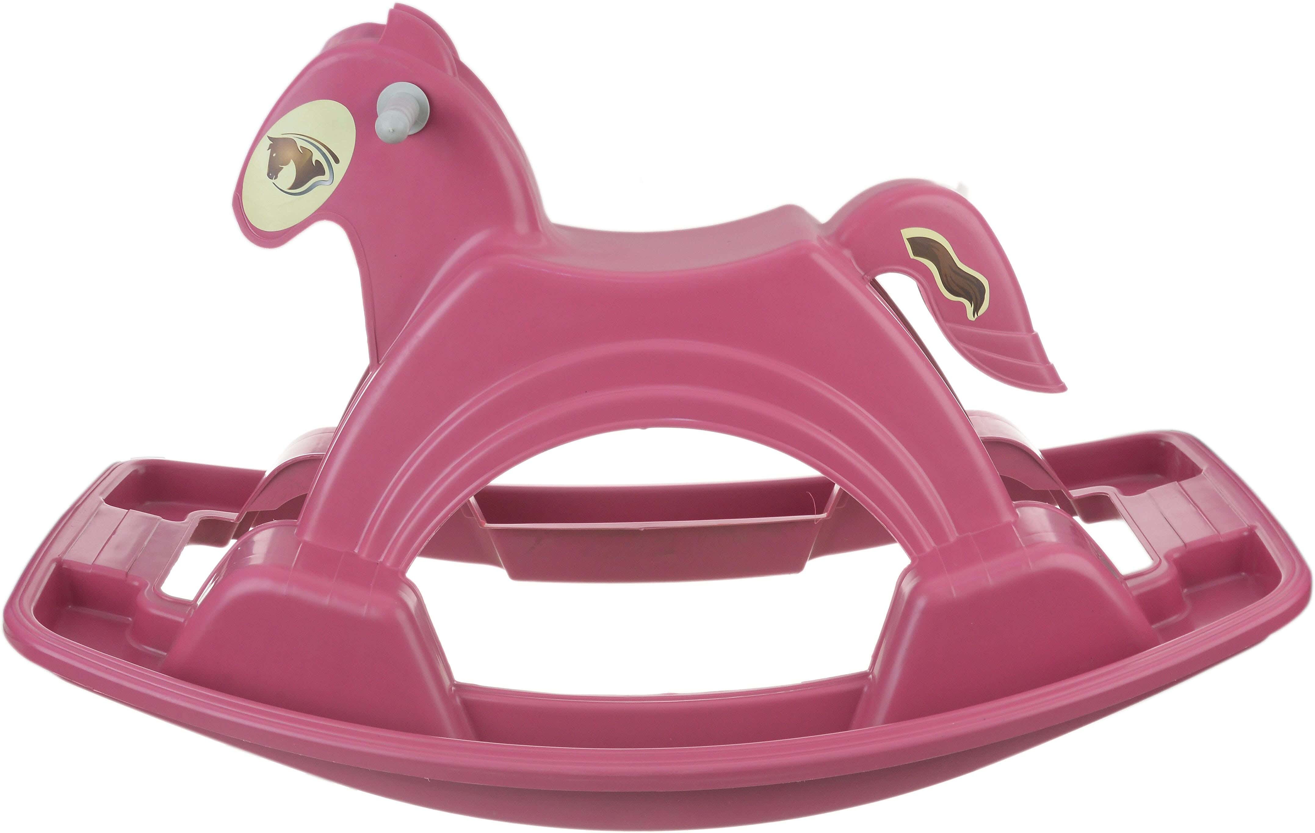 Plastic Rocking Horse Toy For Kids, 90×50 cm - Pink