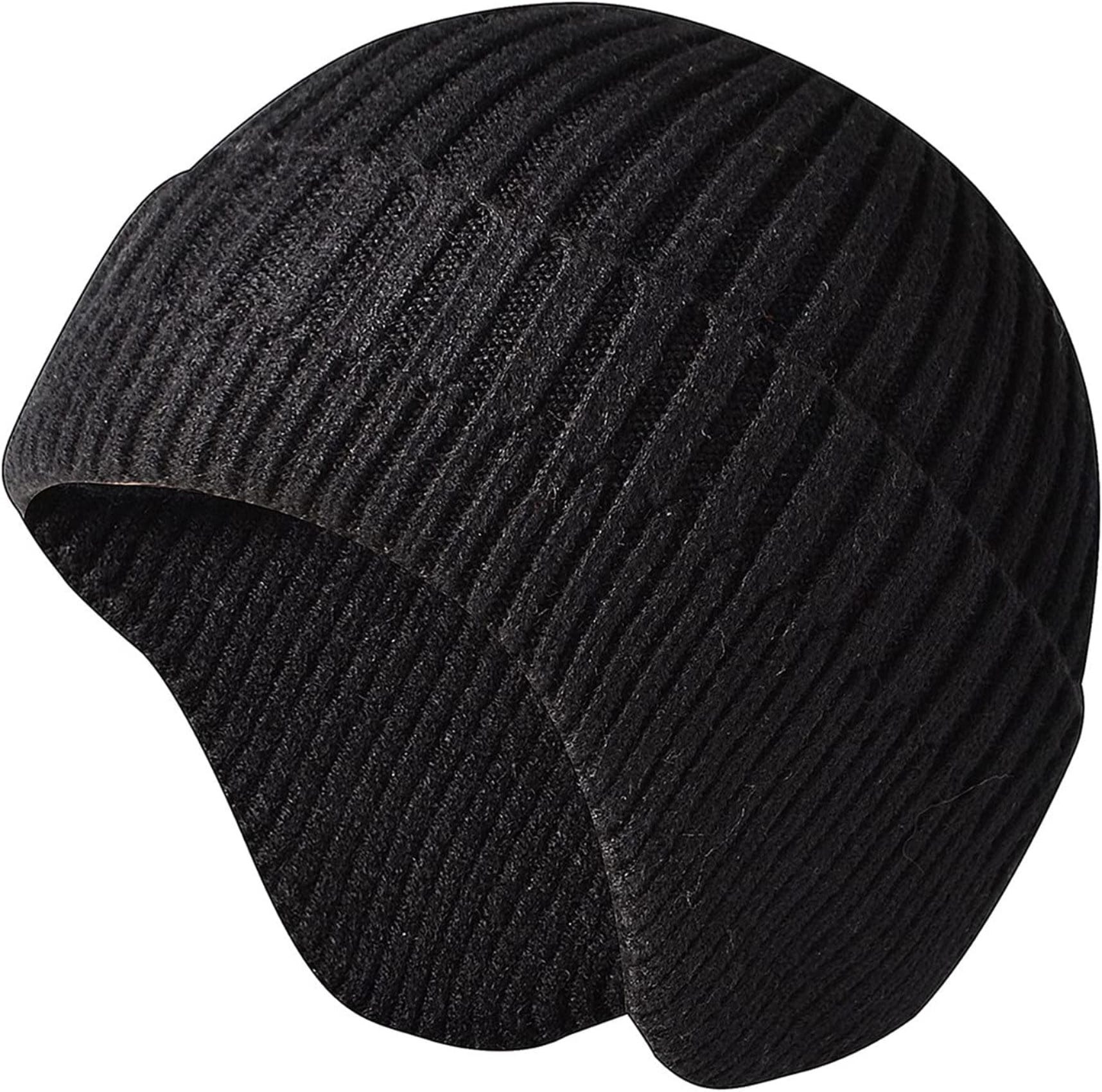 Warm Knitted Hat for Unisex - Black