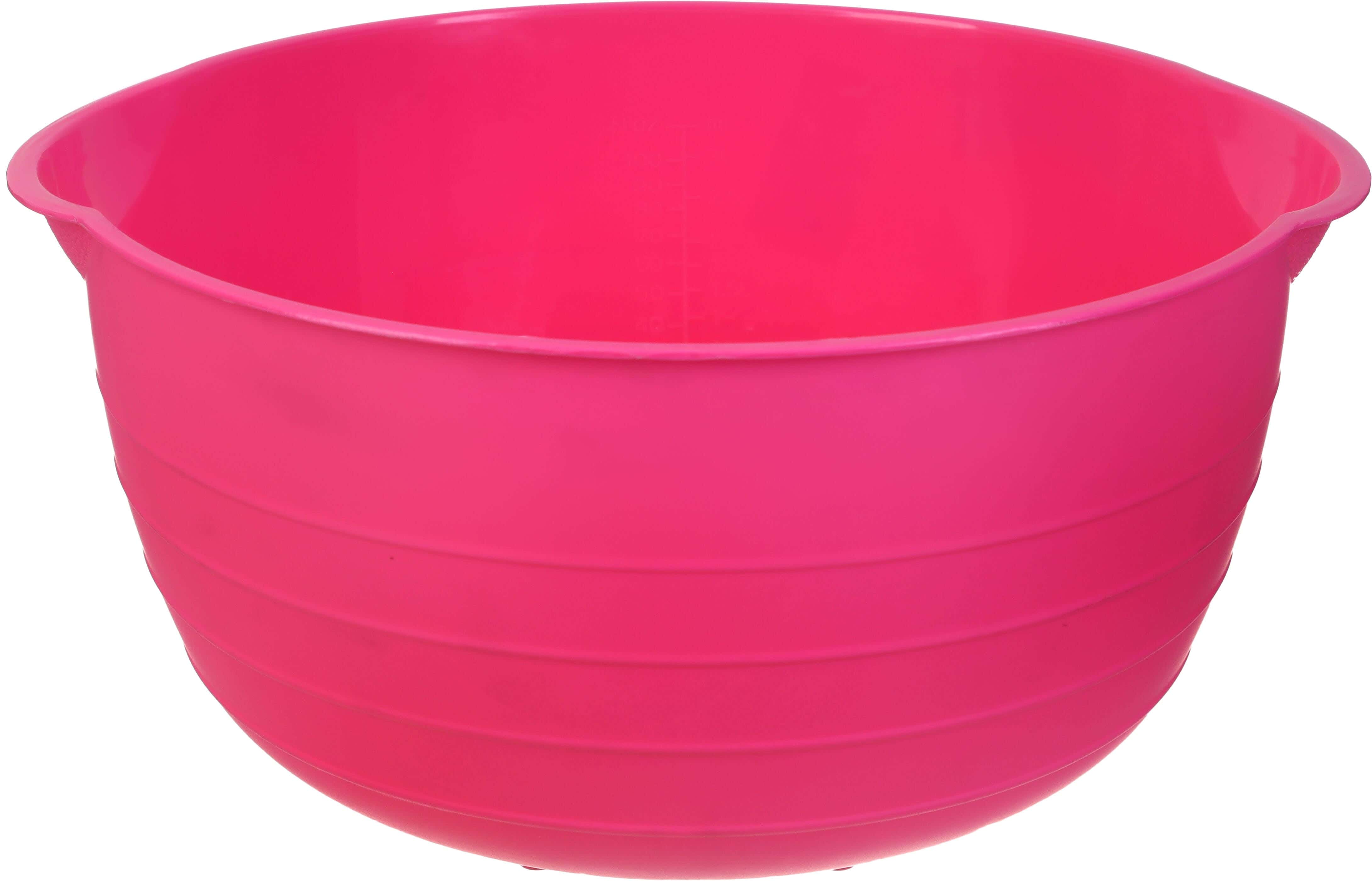Al Qaed Plastic Round Kneader, 4 Liter - Fuchsia