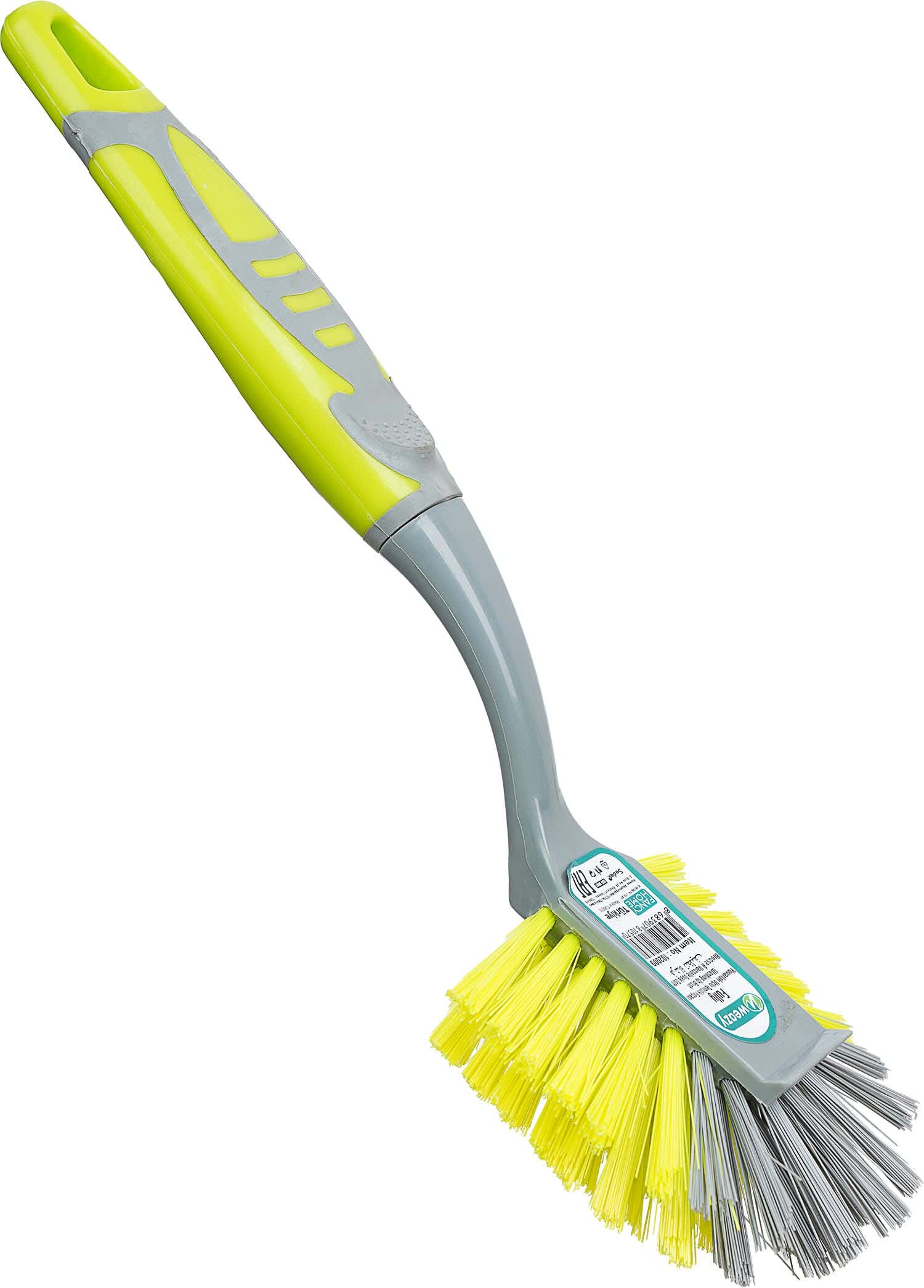 Weazy Multiuse Plastic Cleaning Brush, 9×24 cm - Grey Lemon