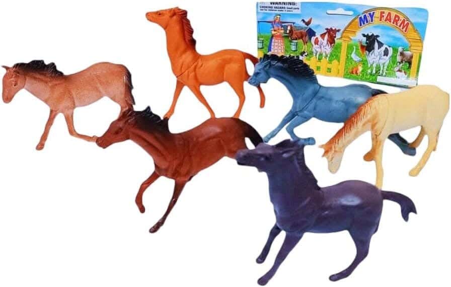 Alsafwa W42-44 Animal Figure Set, 6 Pieces - Multicolor