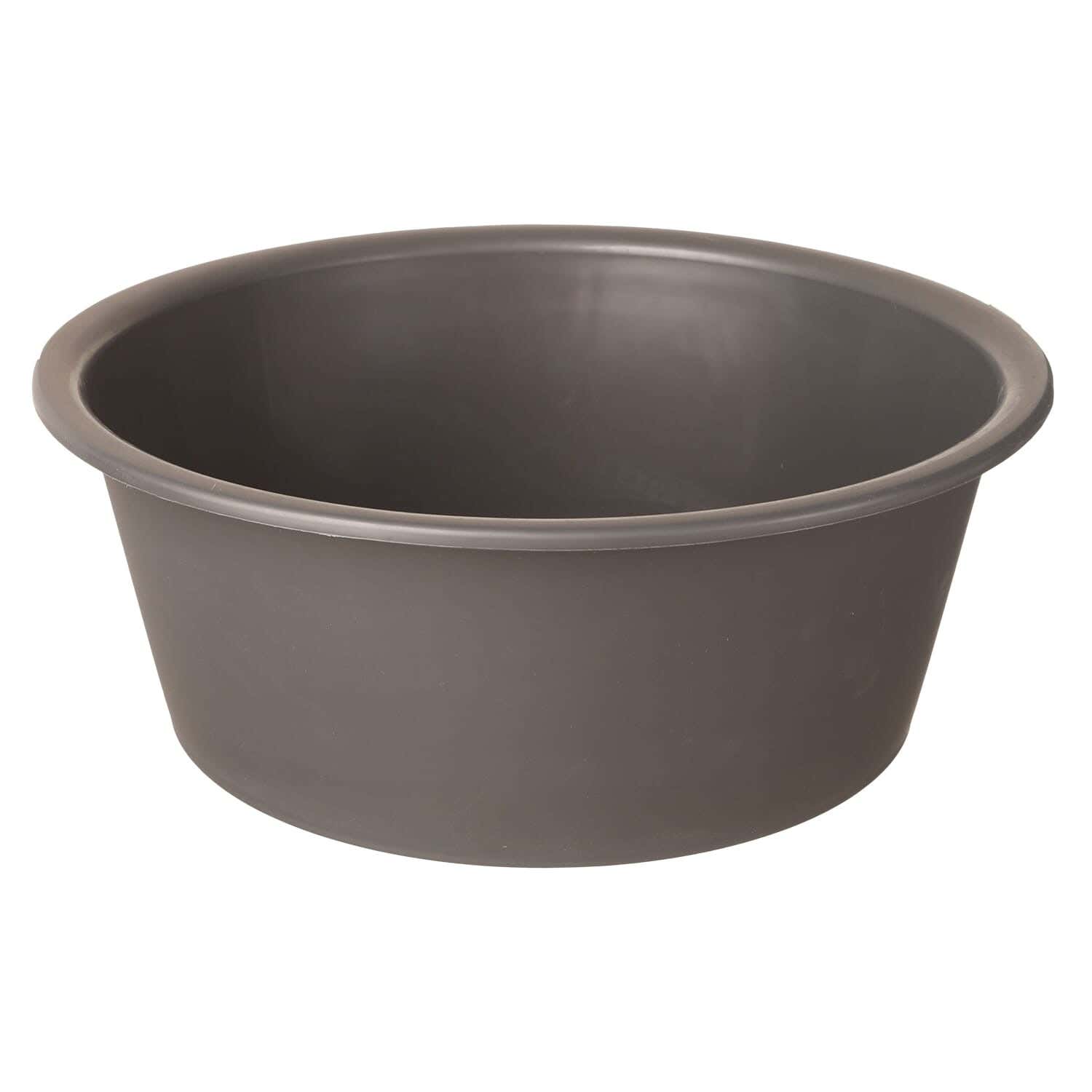 Max Plast Verona Round Plastic Washing Dish, 6.7 Liters - Grey