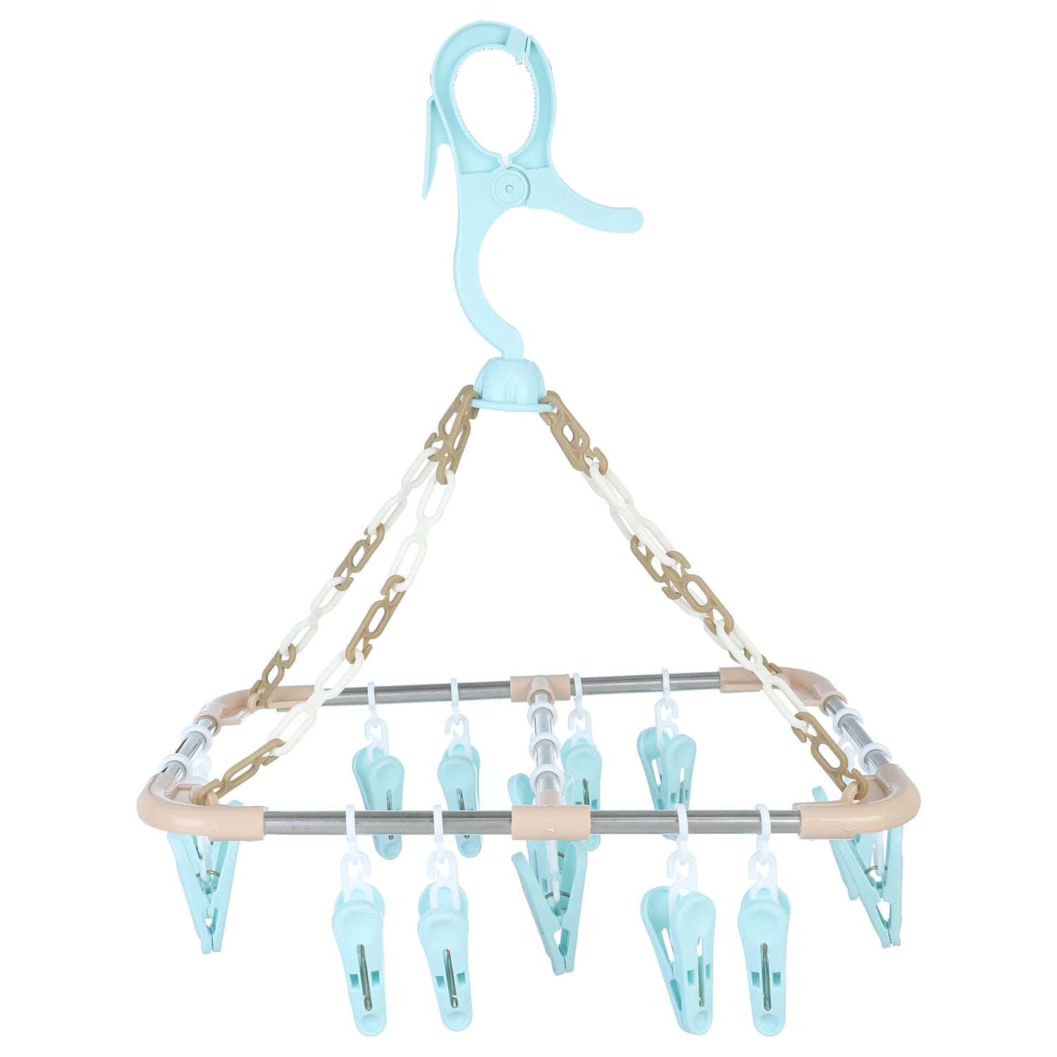 Rienamora Stainless Steel Bathroom Rack, 21x32 cm - Turquoise
