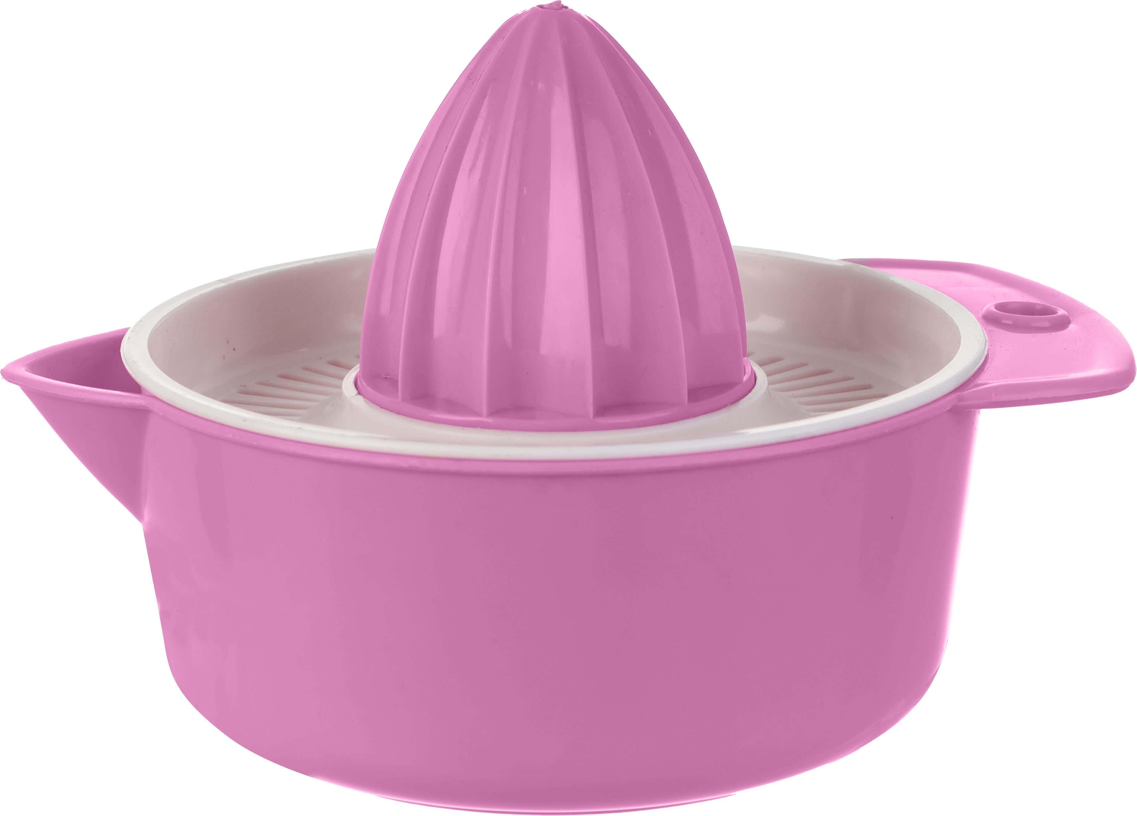 Lamsa Plast Plastic Orange Juicer, 400 ml - Pink White