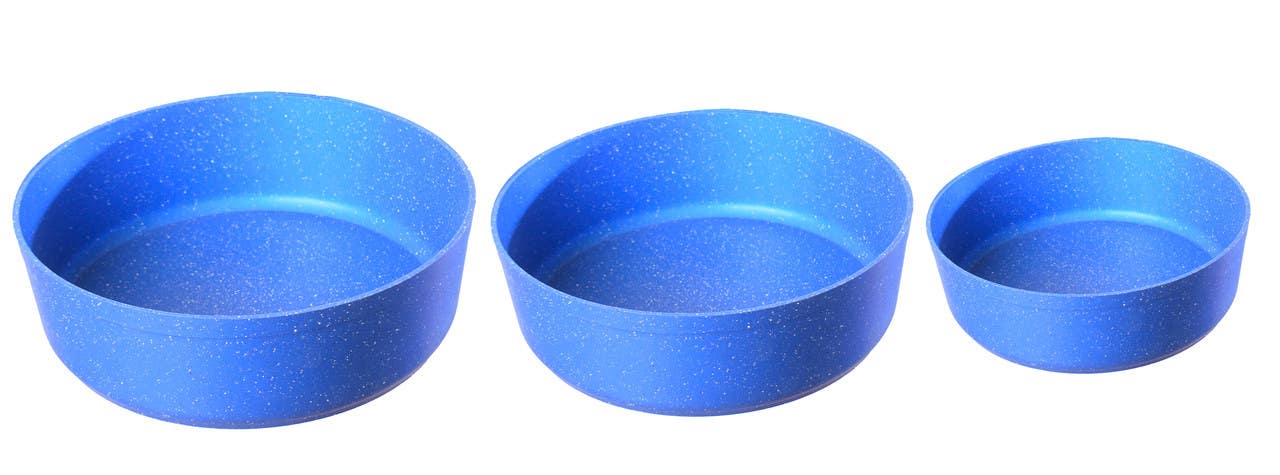 Granite Oven Tray Set, 3 Pieces - Blue White